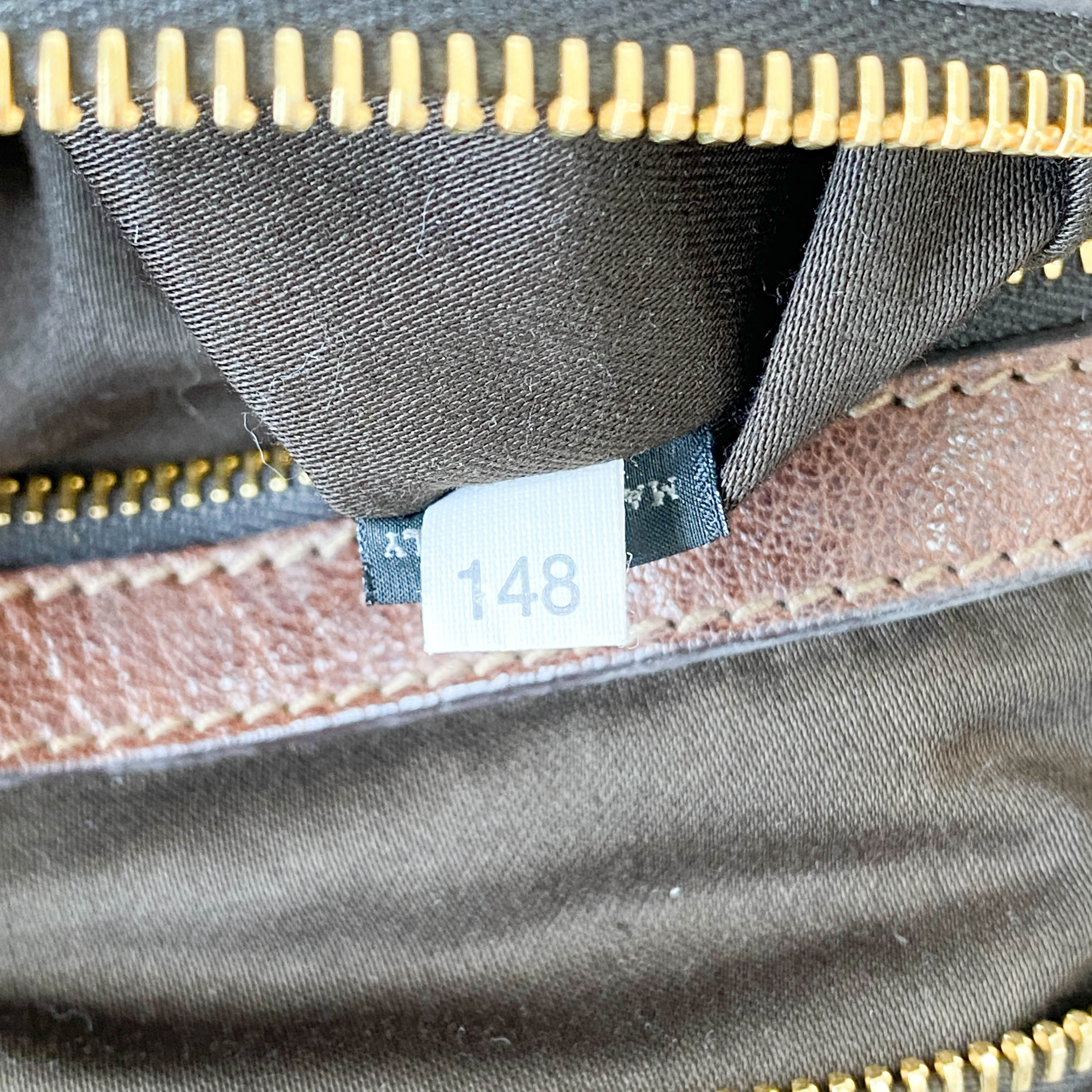 Vintage Brown Leather Tote Bag