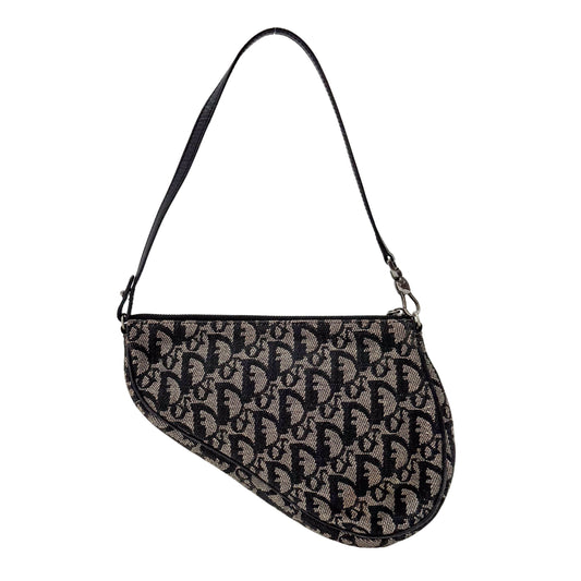 Saddle Trotter Navy Canvas Shoulder Bag