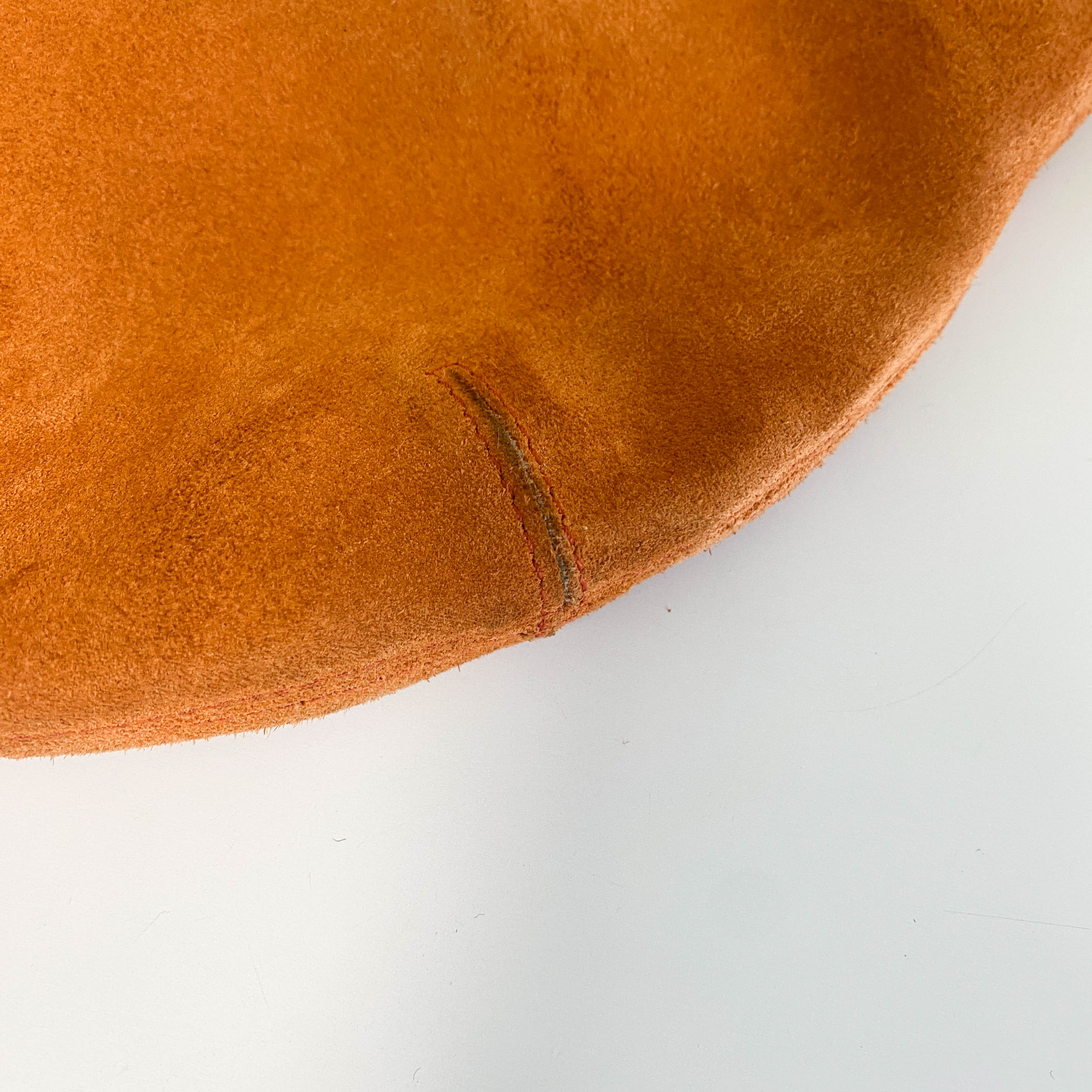 Hobo Suede Shoulder Bag Orange