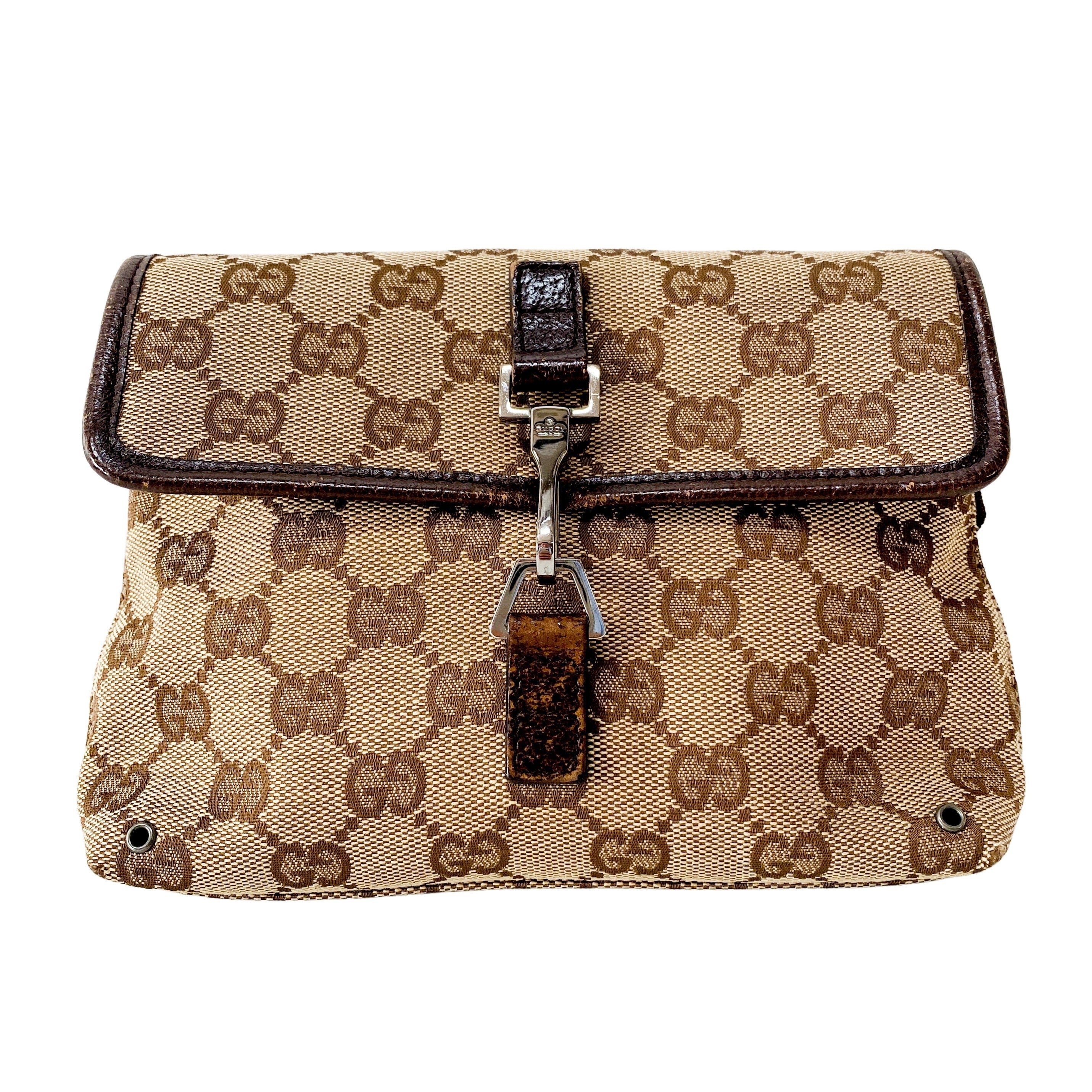 GG Canvas Brown Mini Bag