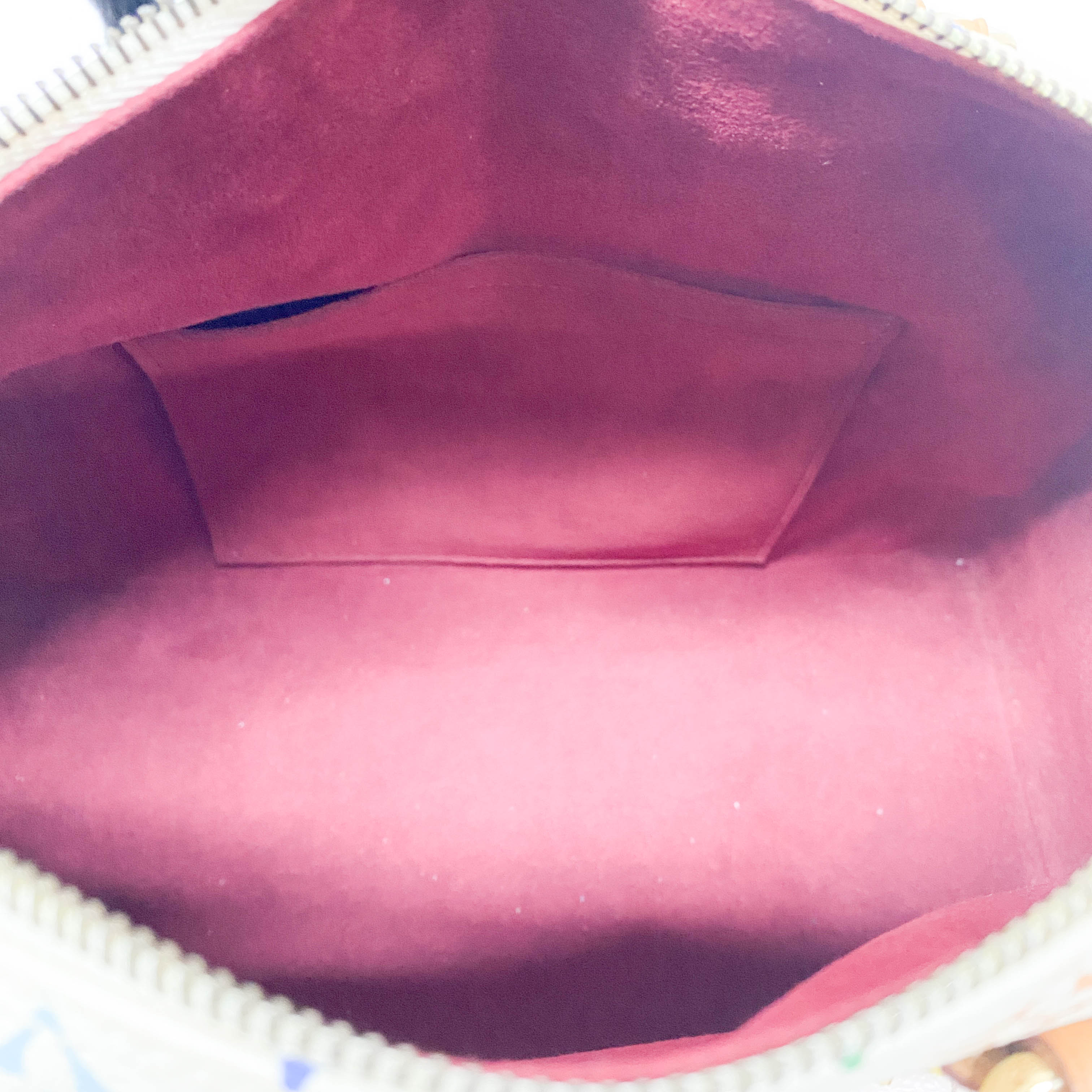 Monogram White Coated Canvas 30 Hand Bag