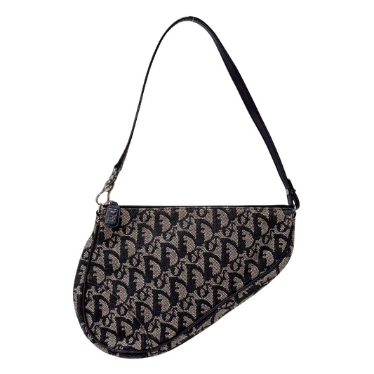 Saddle Trotter Navy Canvas Shoulder Bag