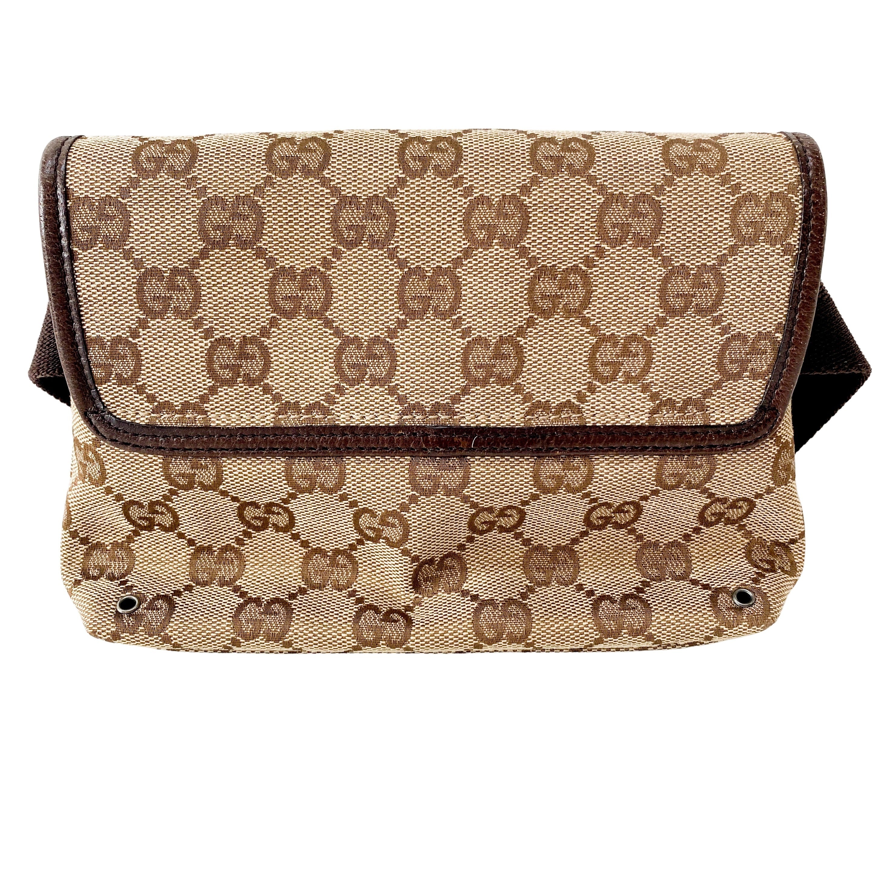 GG Canvas Brown Mini Bag