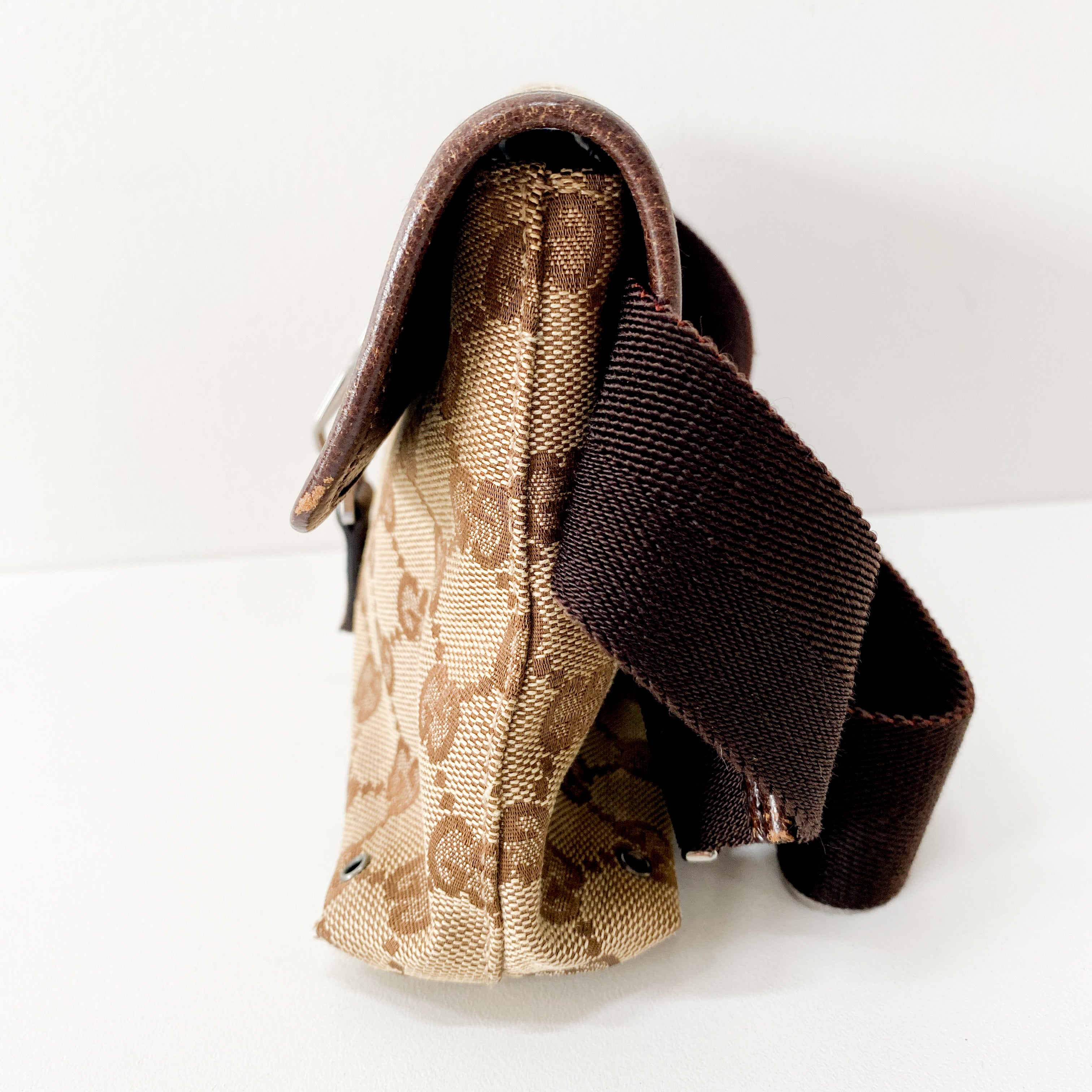 GG Canvas Brown Mini Bag