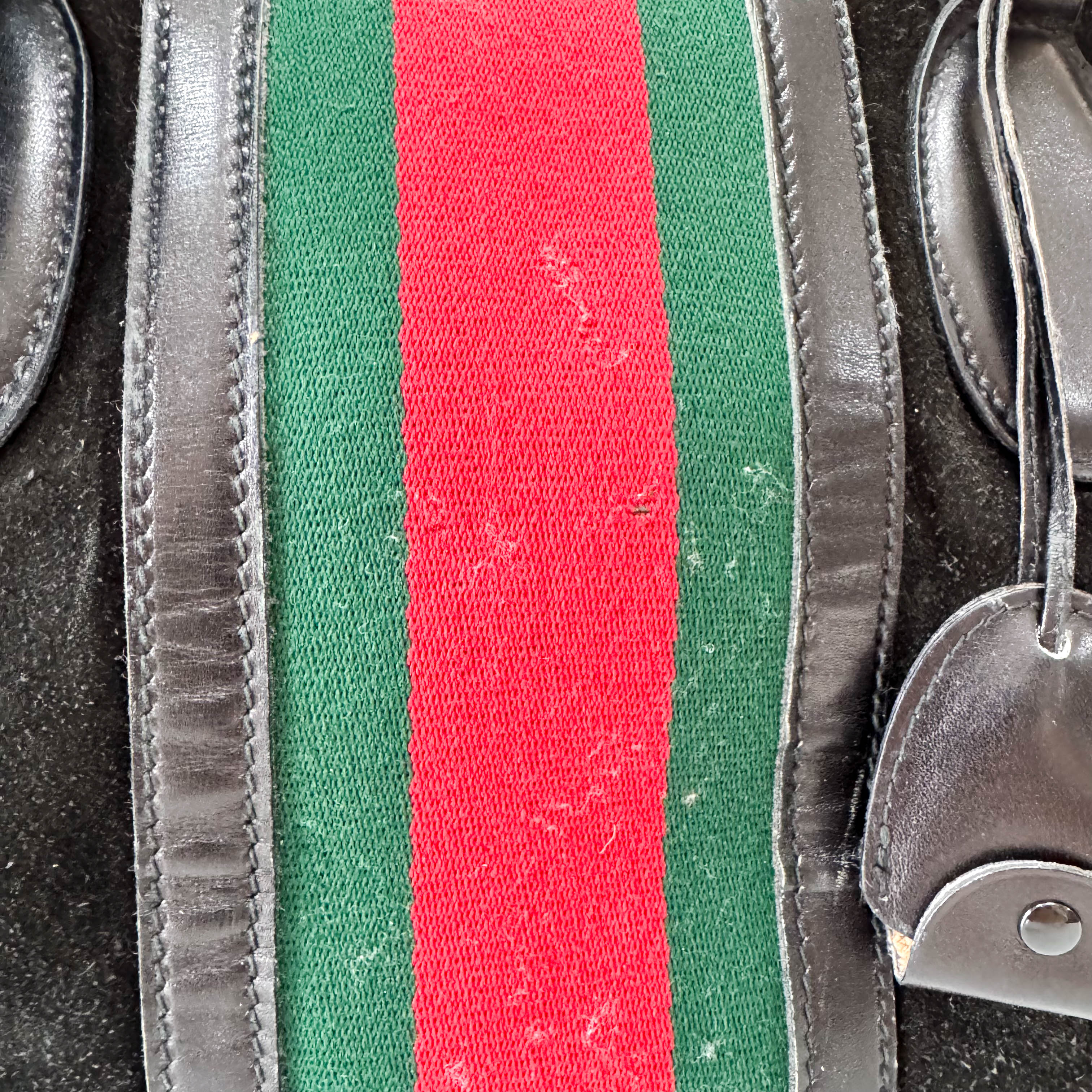 Sherry Black Suede Boston Bag