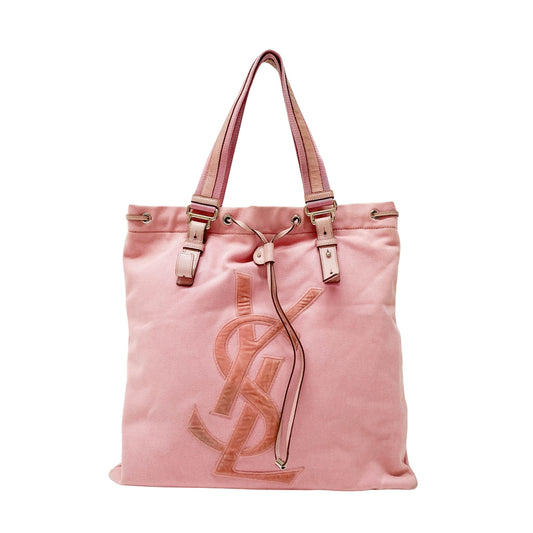 Pink Cotton Tote Bag
