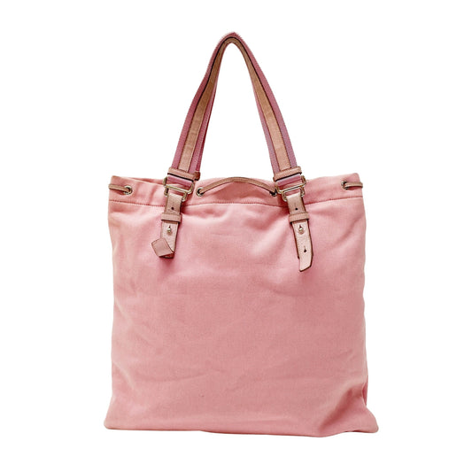 Pink Cotton Tote Bag