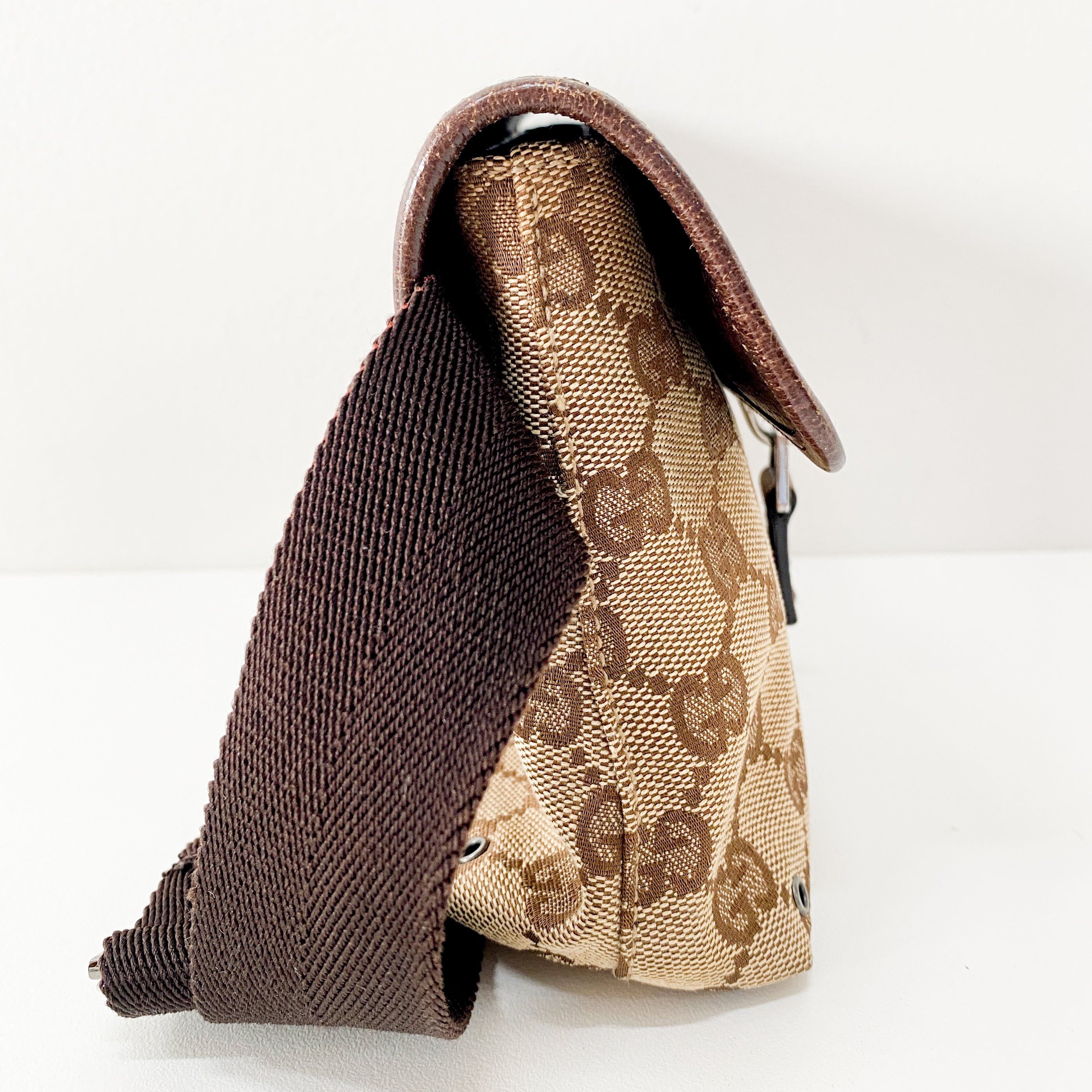 GG Canvas Brown Mini Bag