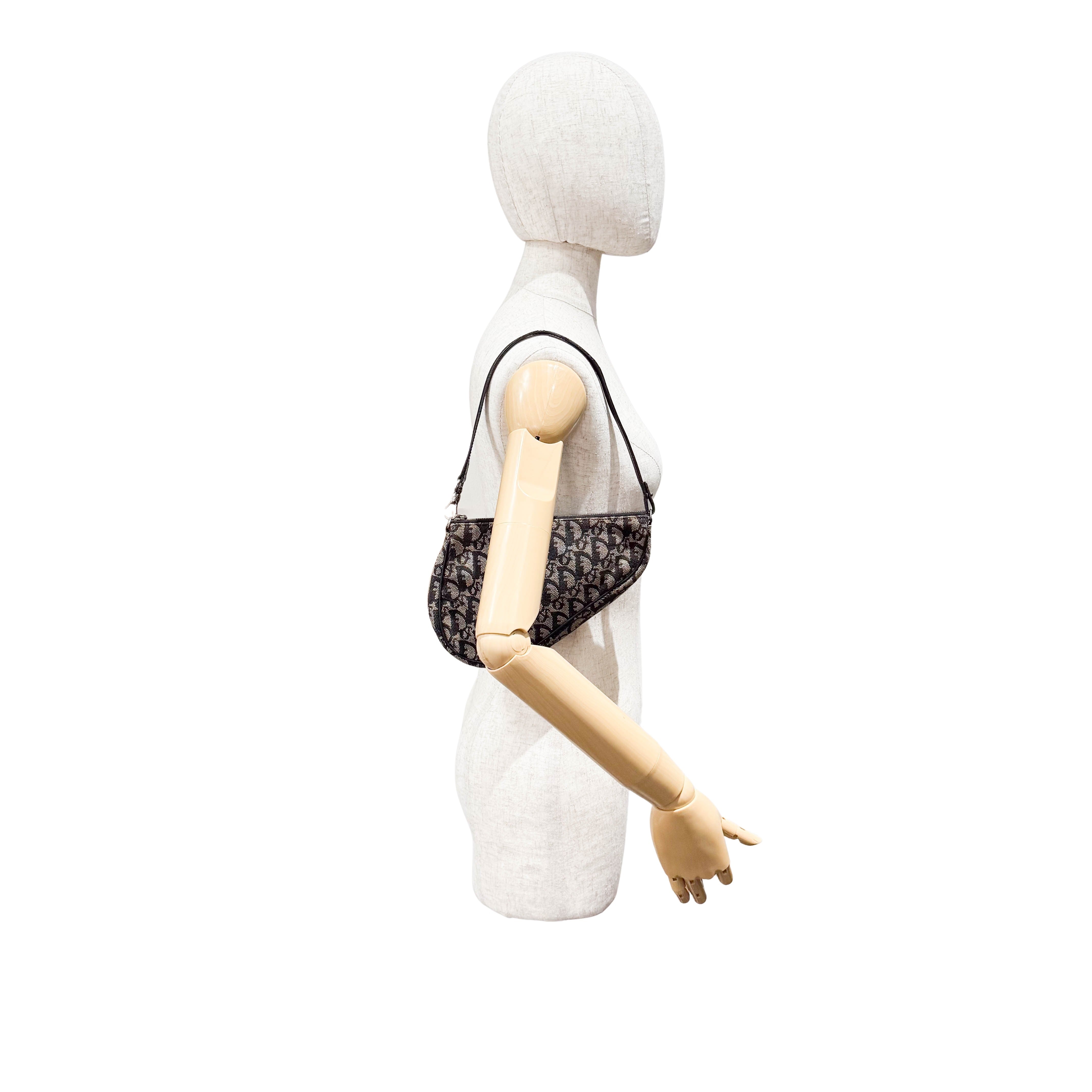 Saddle Trotter Navy Canvas Shoulder Bag