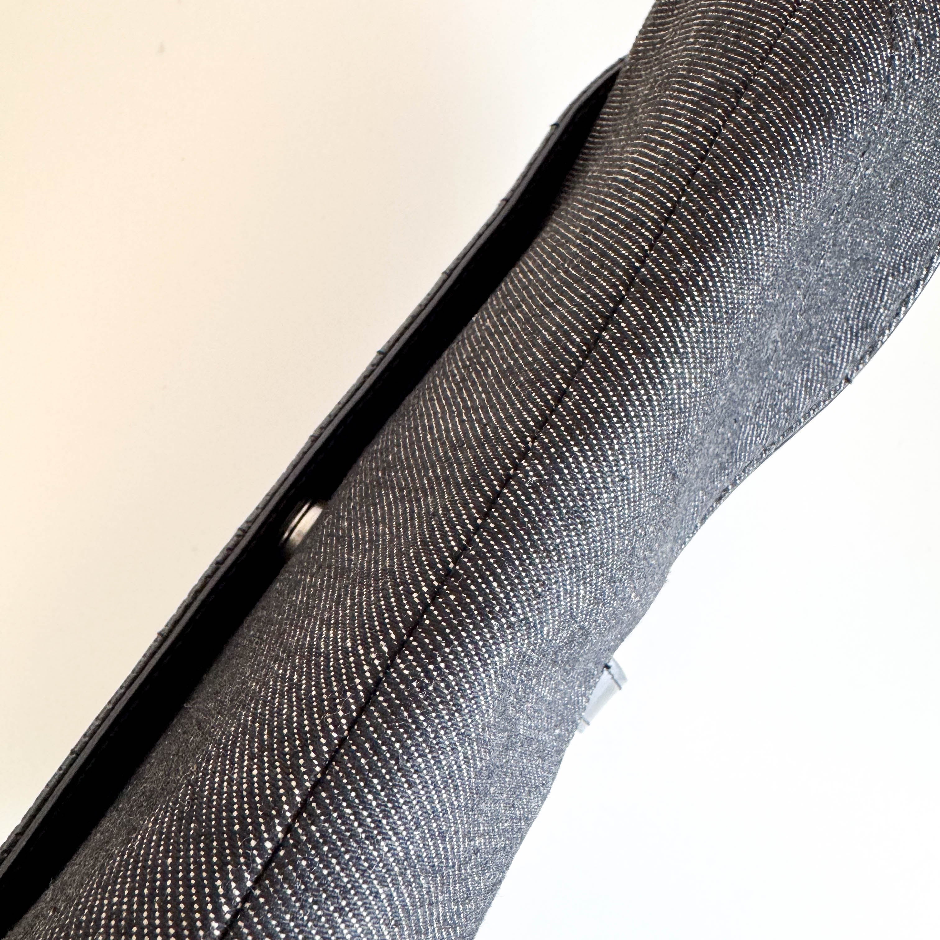 Cadillac Saddle Black Denim Shoulder Bag 2001