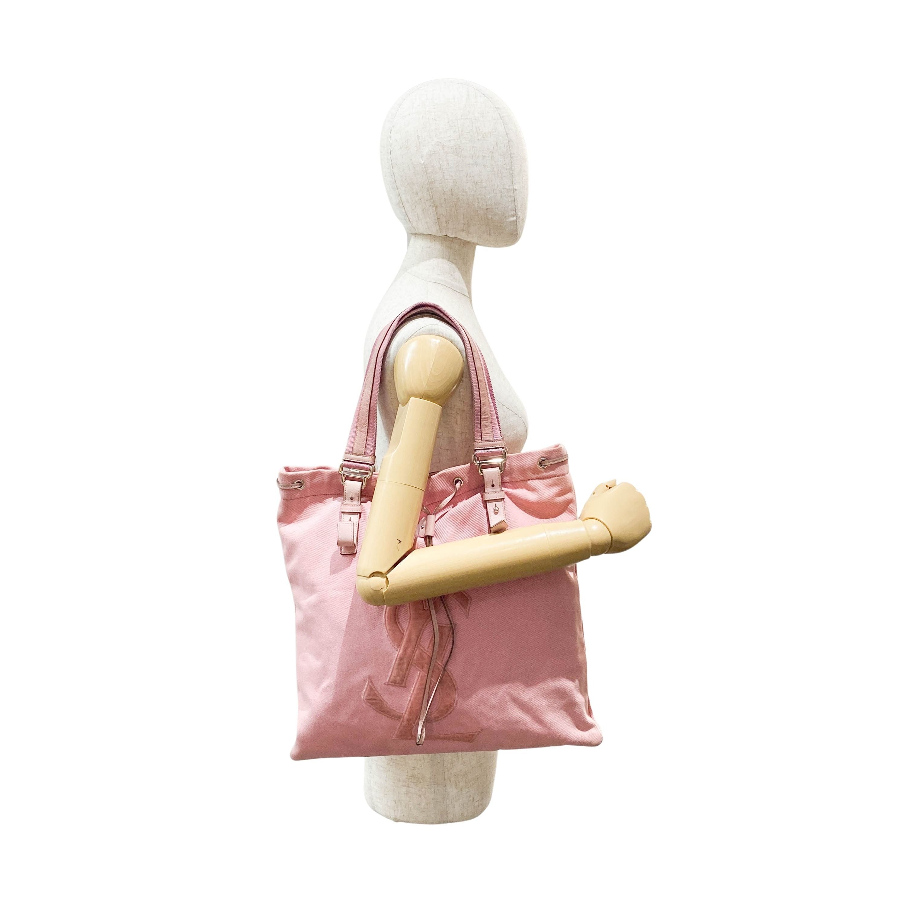 Pink Cotton Tote Bag
