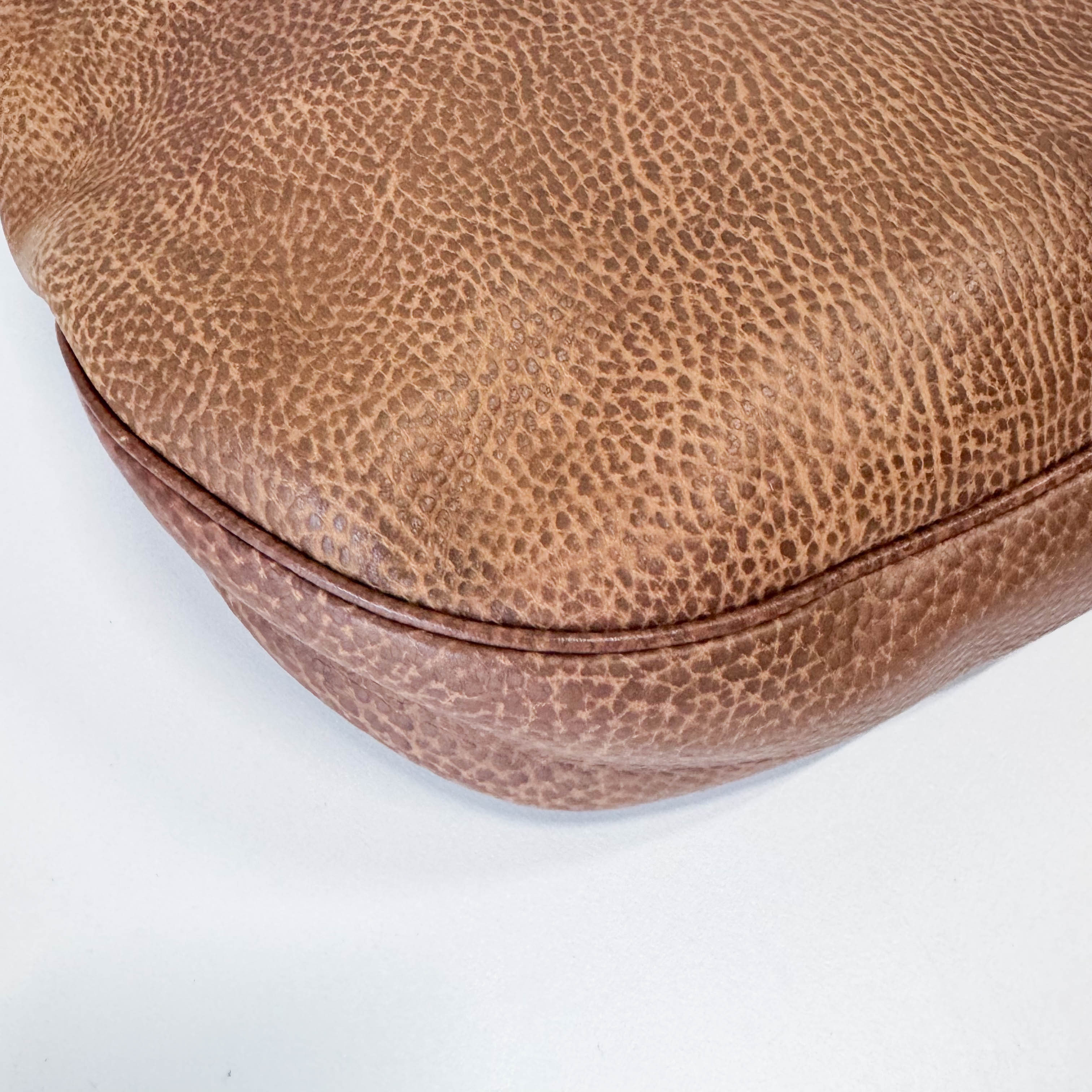 Horsebit Brown Leather Shoulder Bag