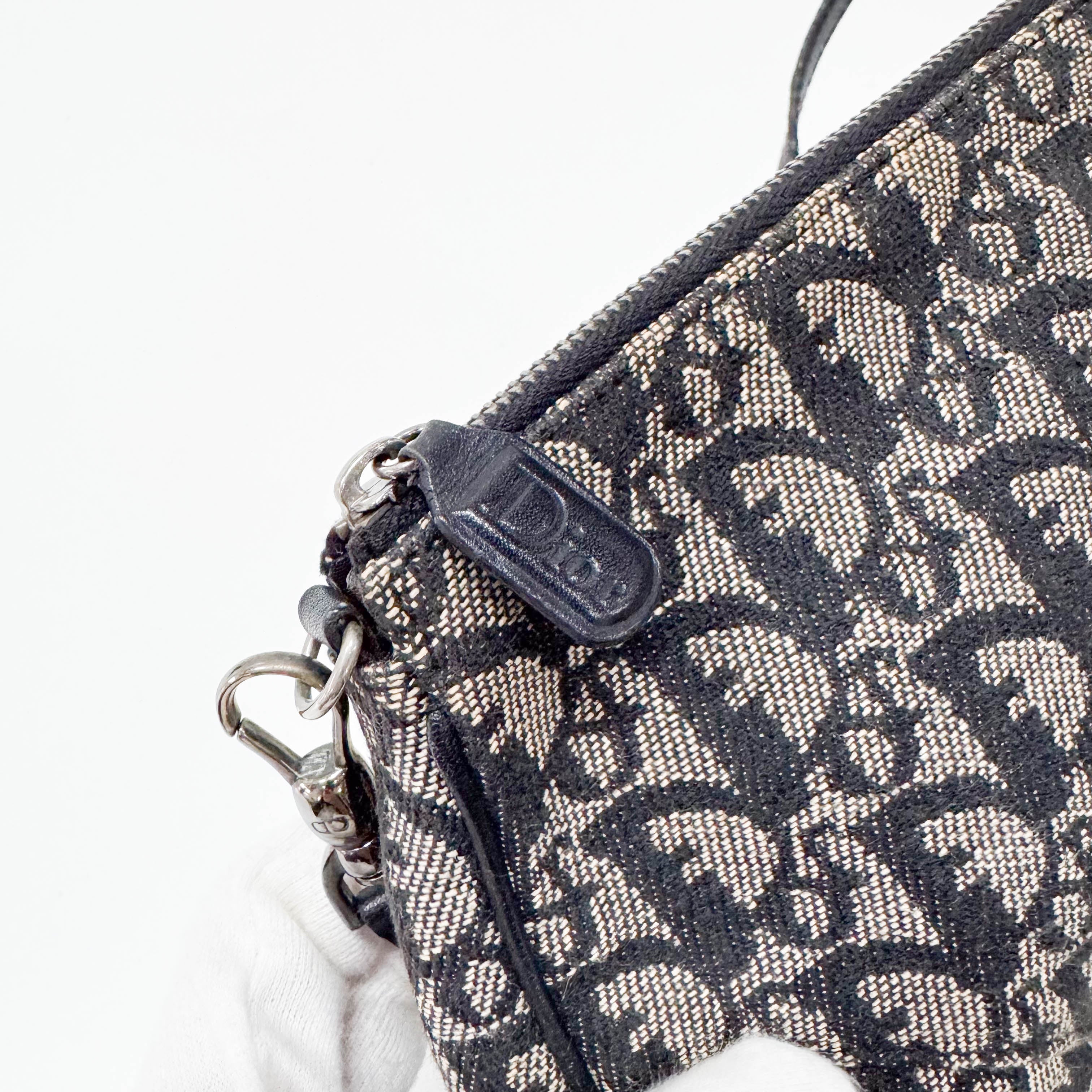 Saddle Trotter Navy Canvas Shoulder Bag