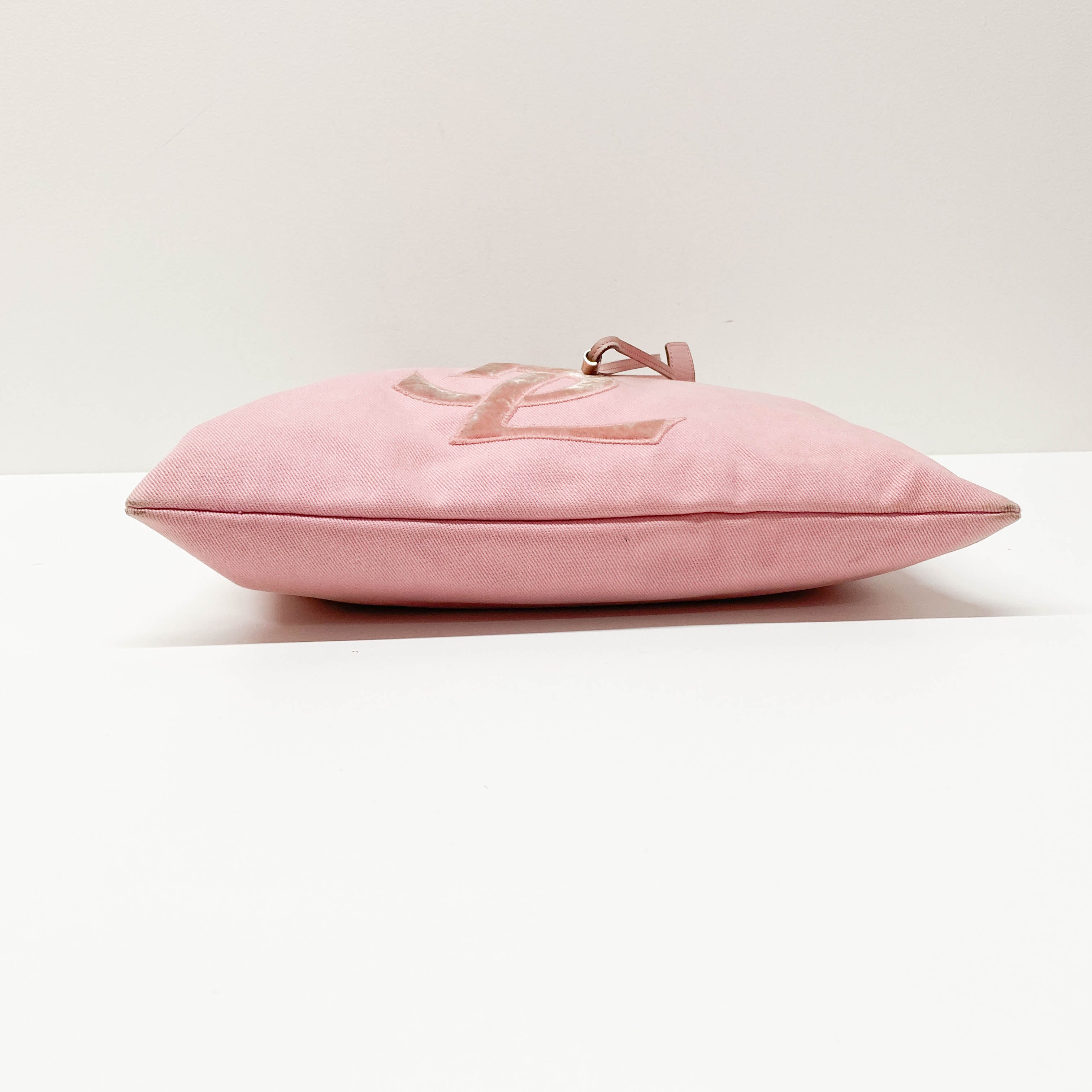 Pink Cotton Tote Bag