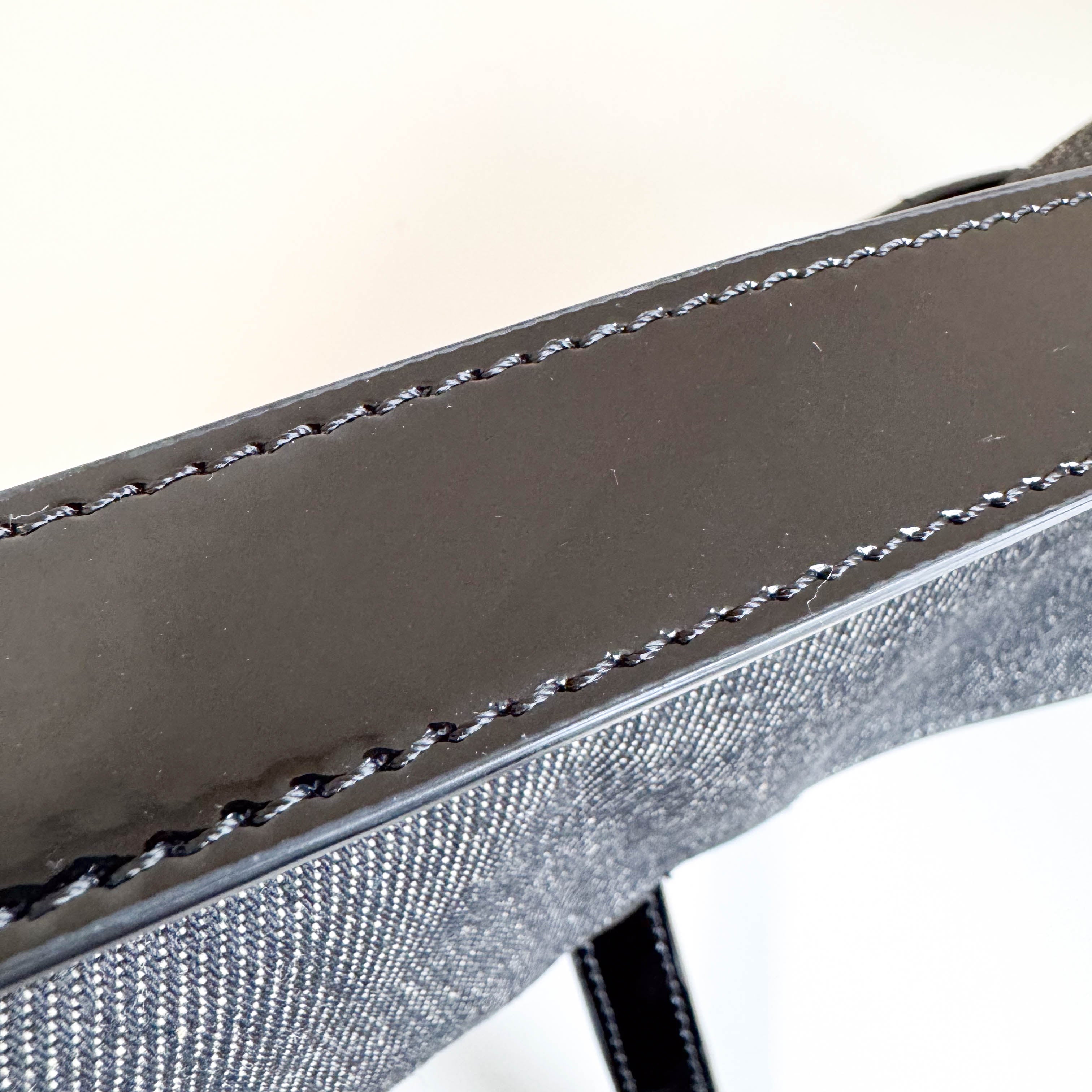 Cadillac Saddle Black Denim Shoulder Bag 2001