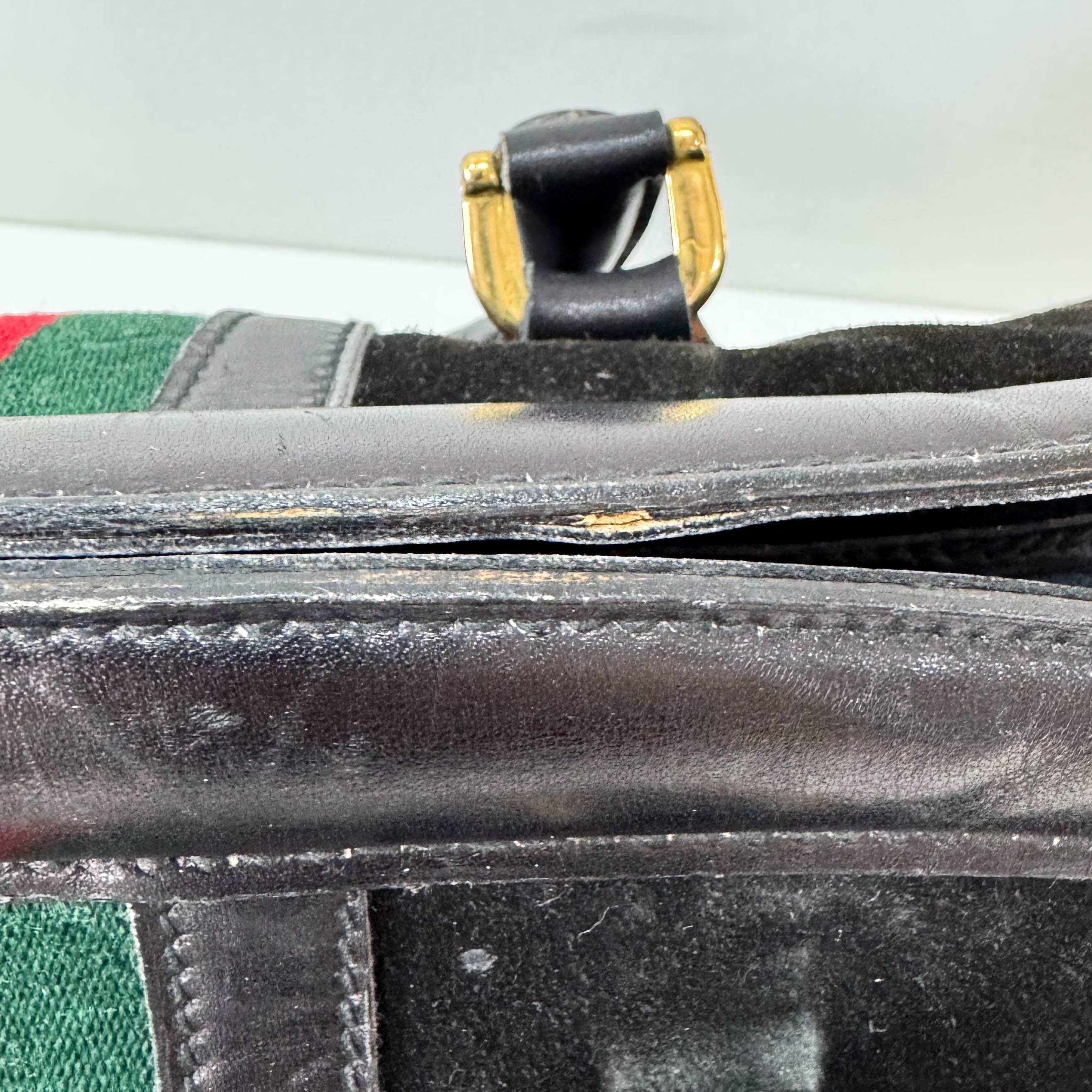 Sherry Black Suede Boston Bag