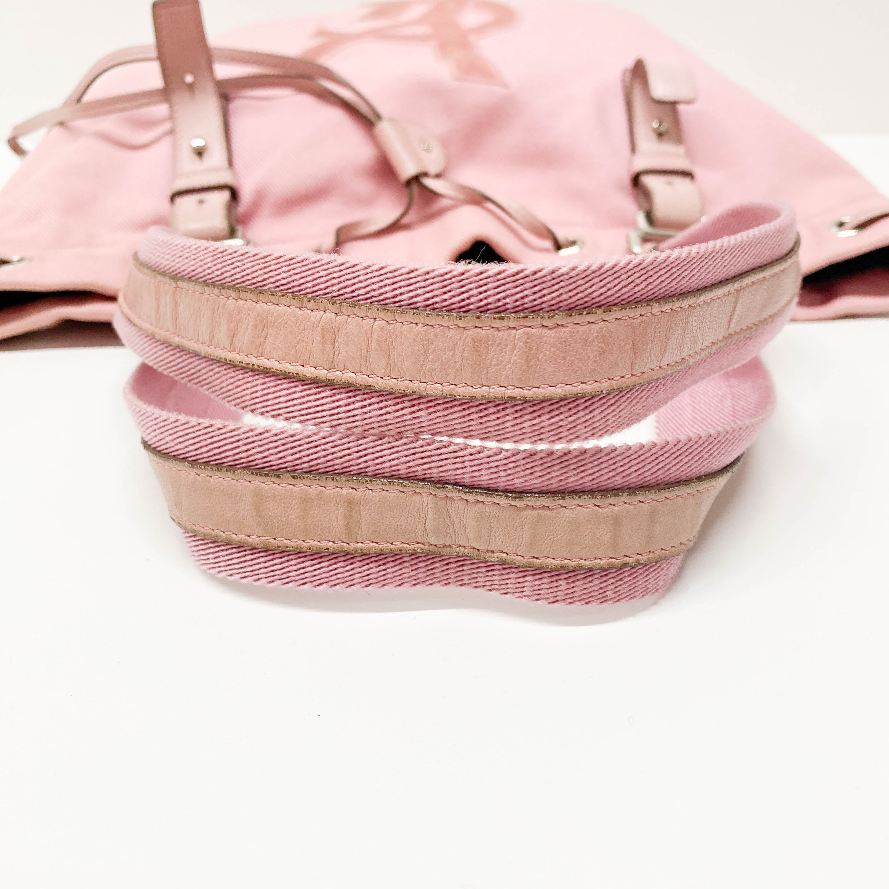 Pink Cotton Tote Bag