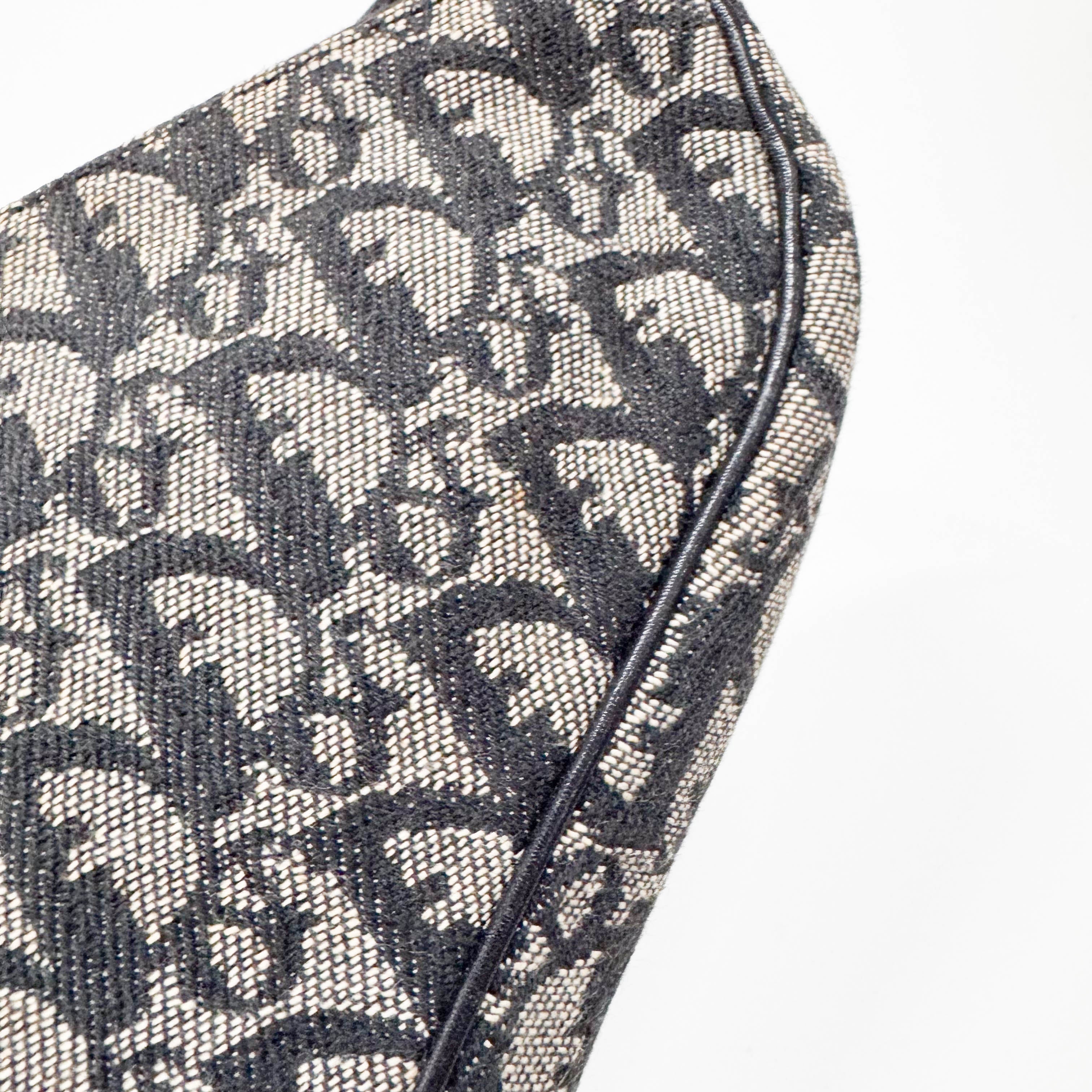 Saddle Trotter Navy Canvas Shoulder Bag