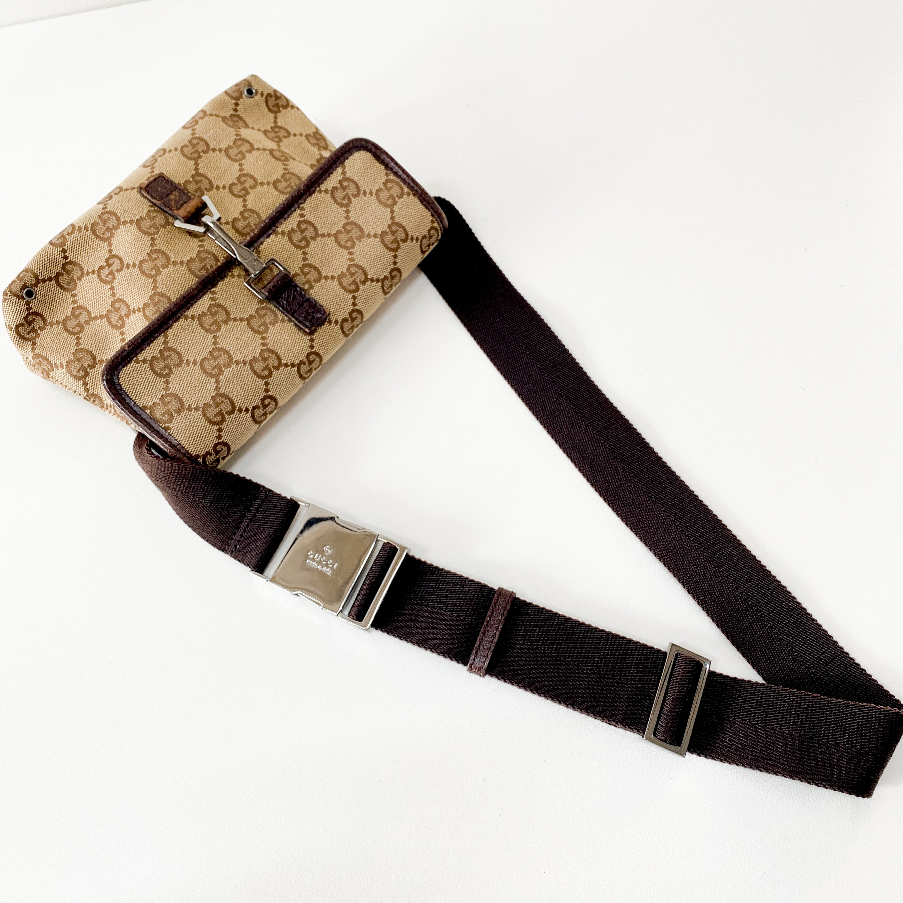 GG Canvas Brown Mini Bag