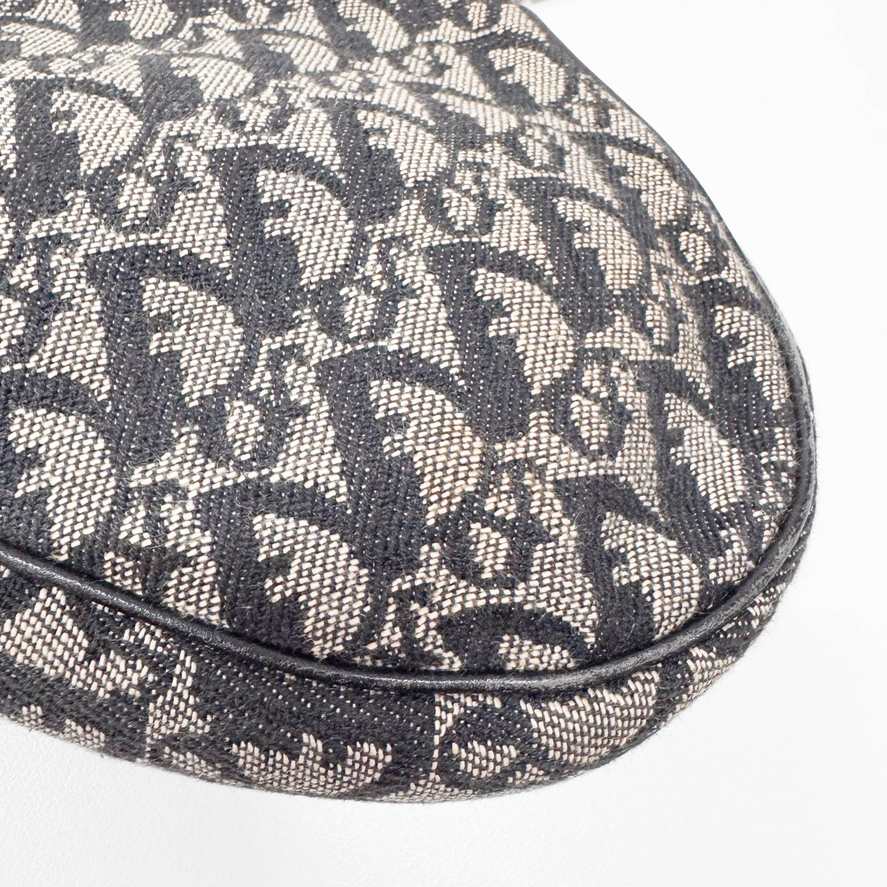 Saddle Trotter Navy Canvas Shoulder Bag