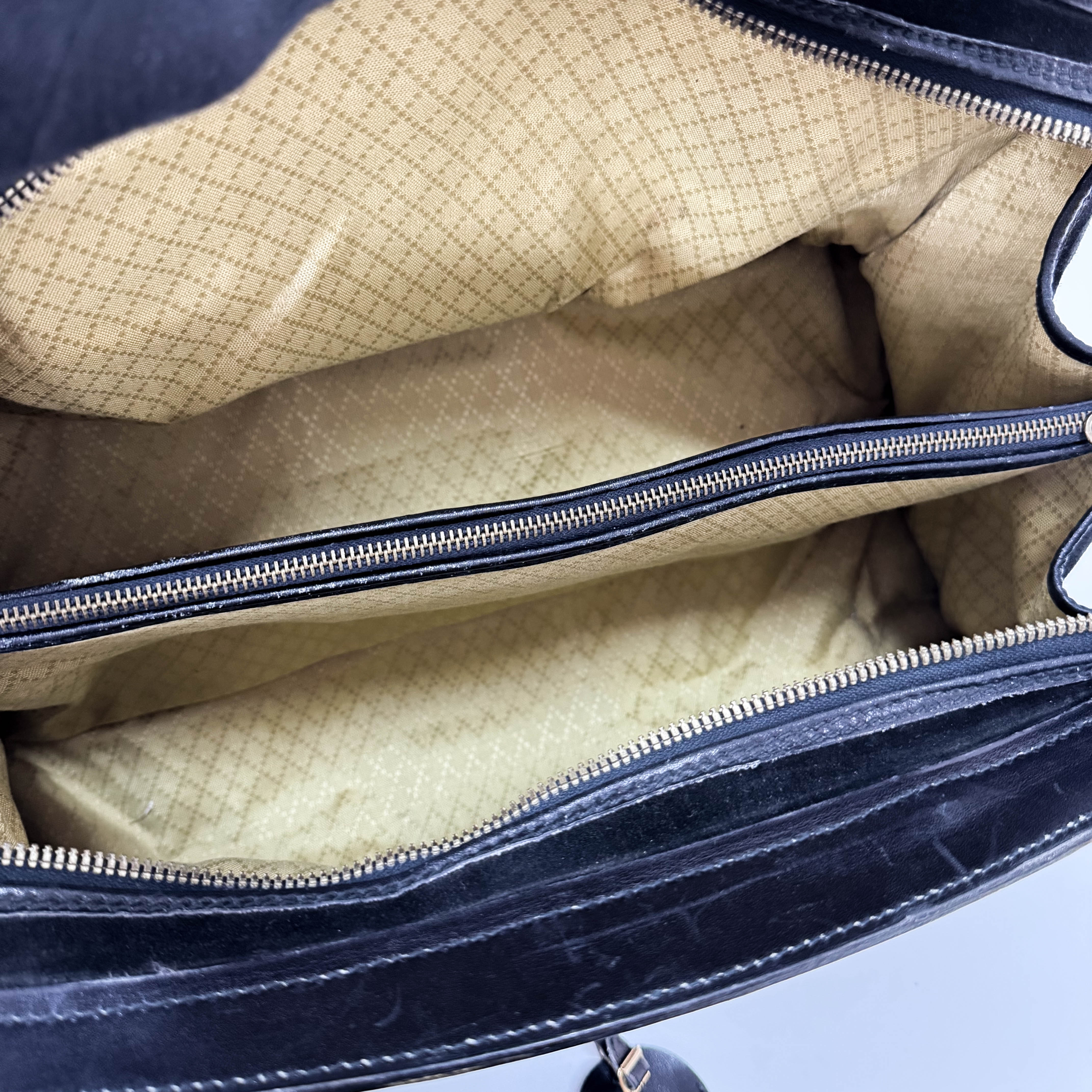 Sherry Black Suede Boston Bag