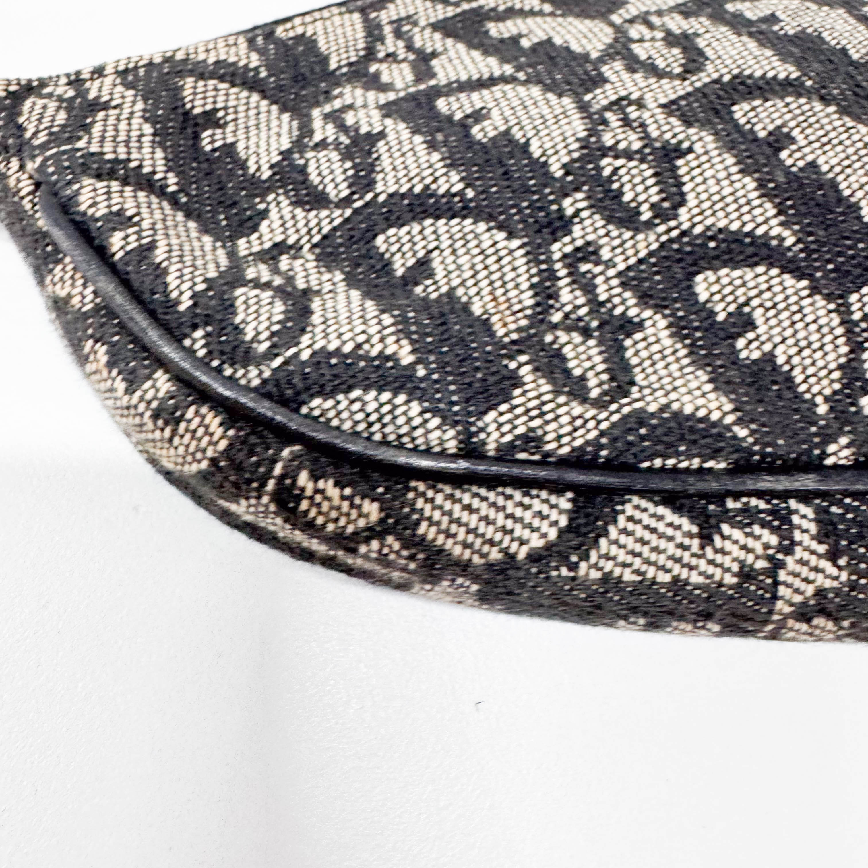 Saddle Trotter Navy Canvas Shoulder Bag