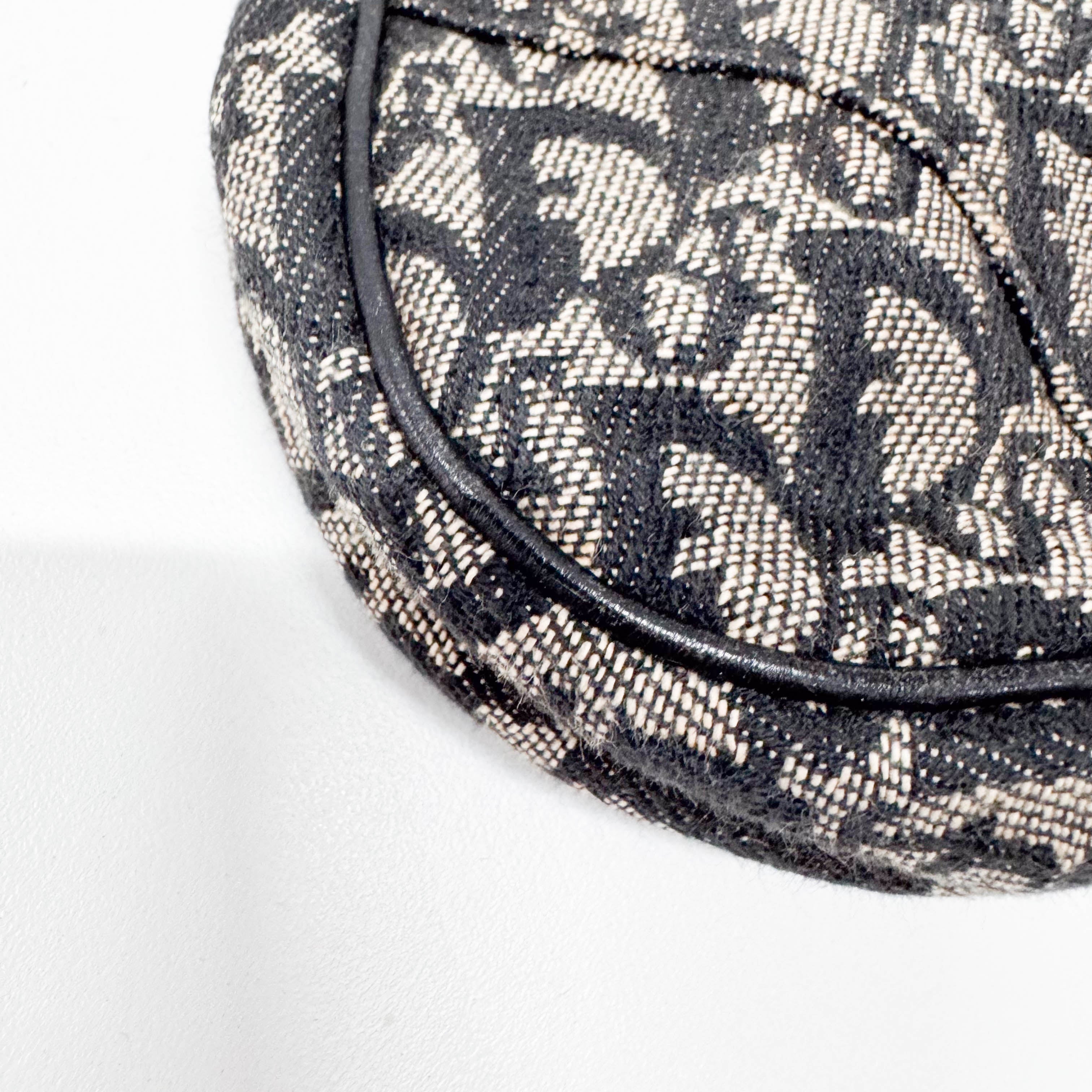 Saddle Trotter Navy Canvas Shoulder Bag