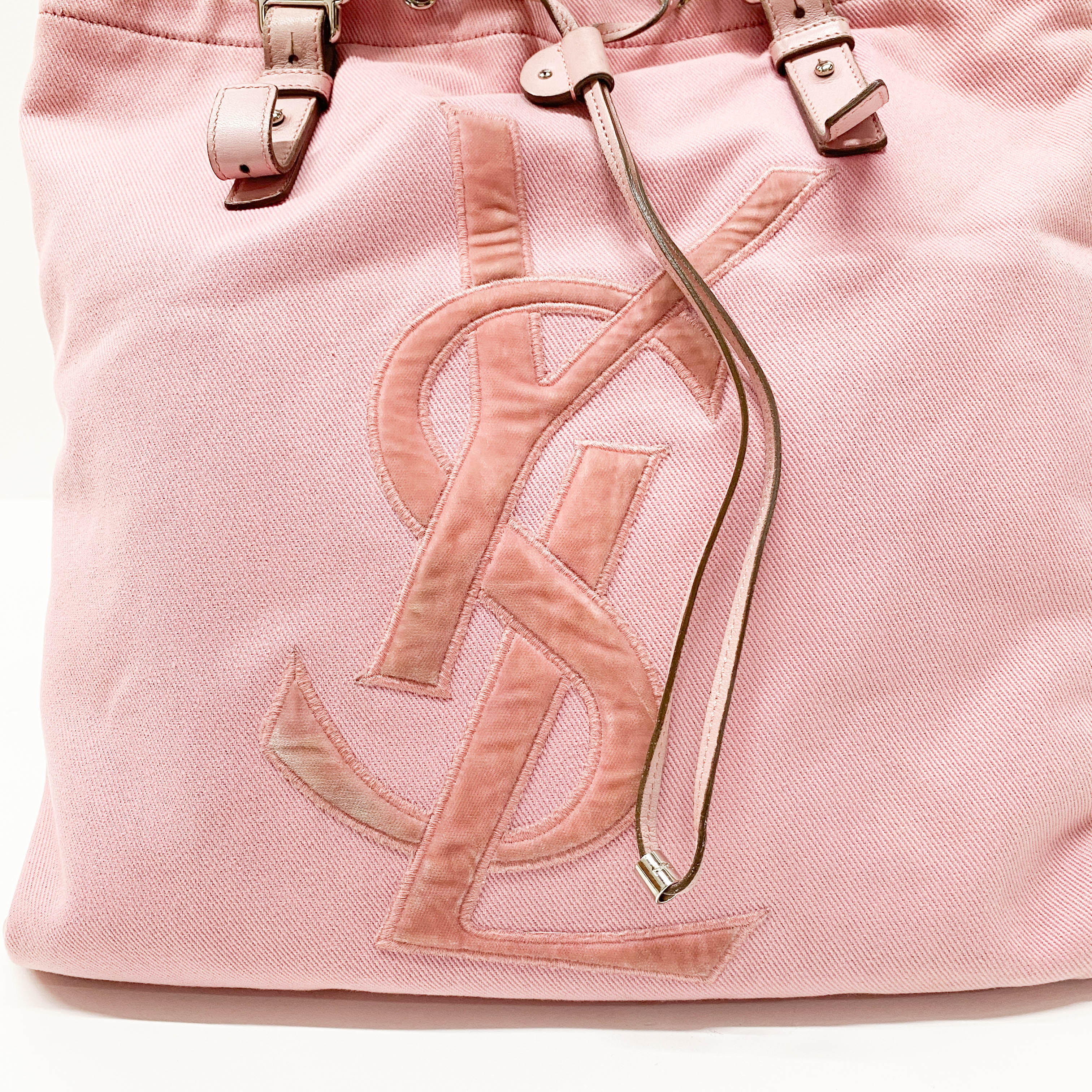 Pink Cotton Tote Bag