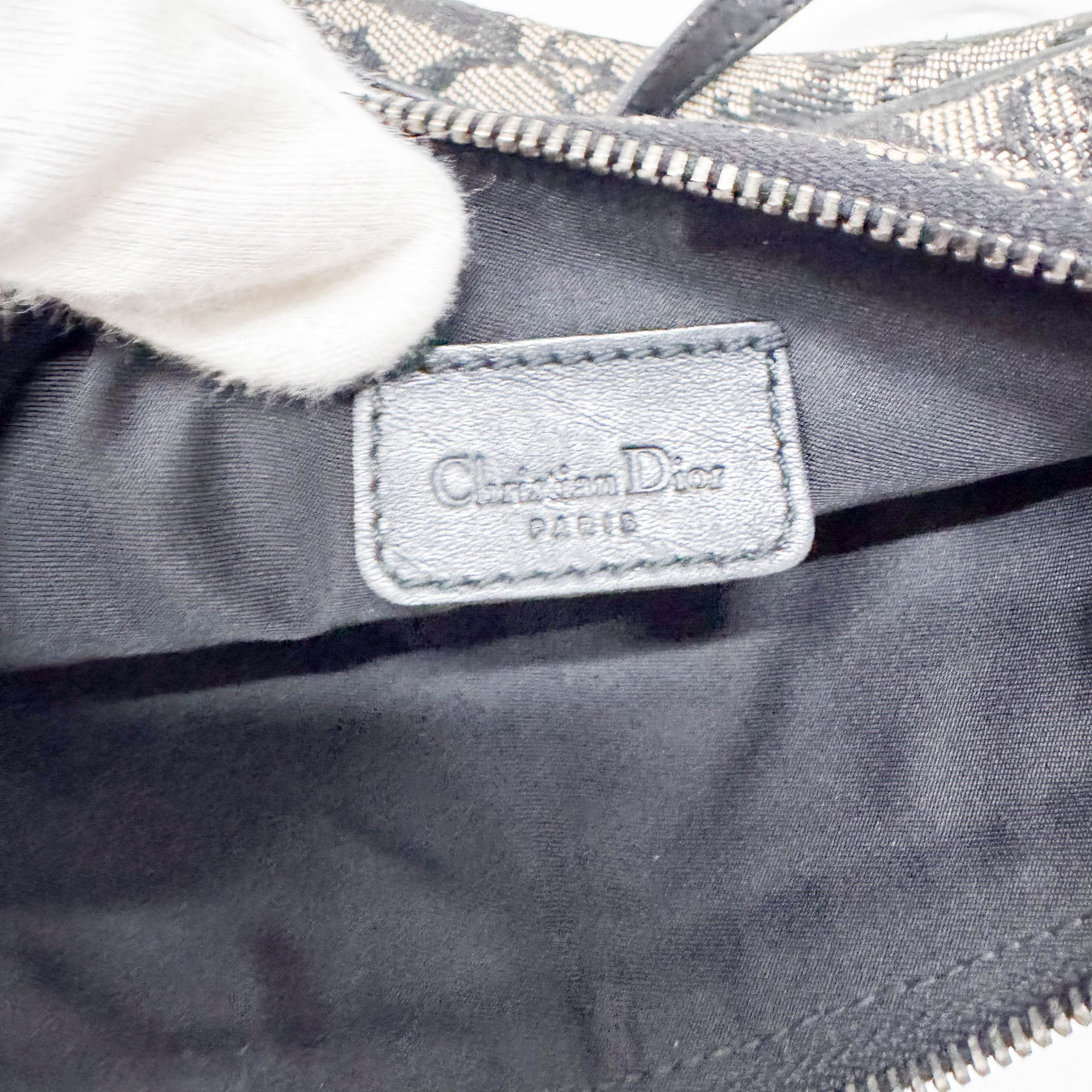 Saddle Trotter Navy Canvas Shoulder Bag