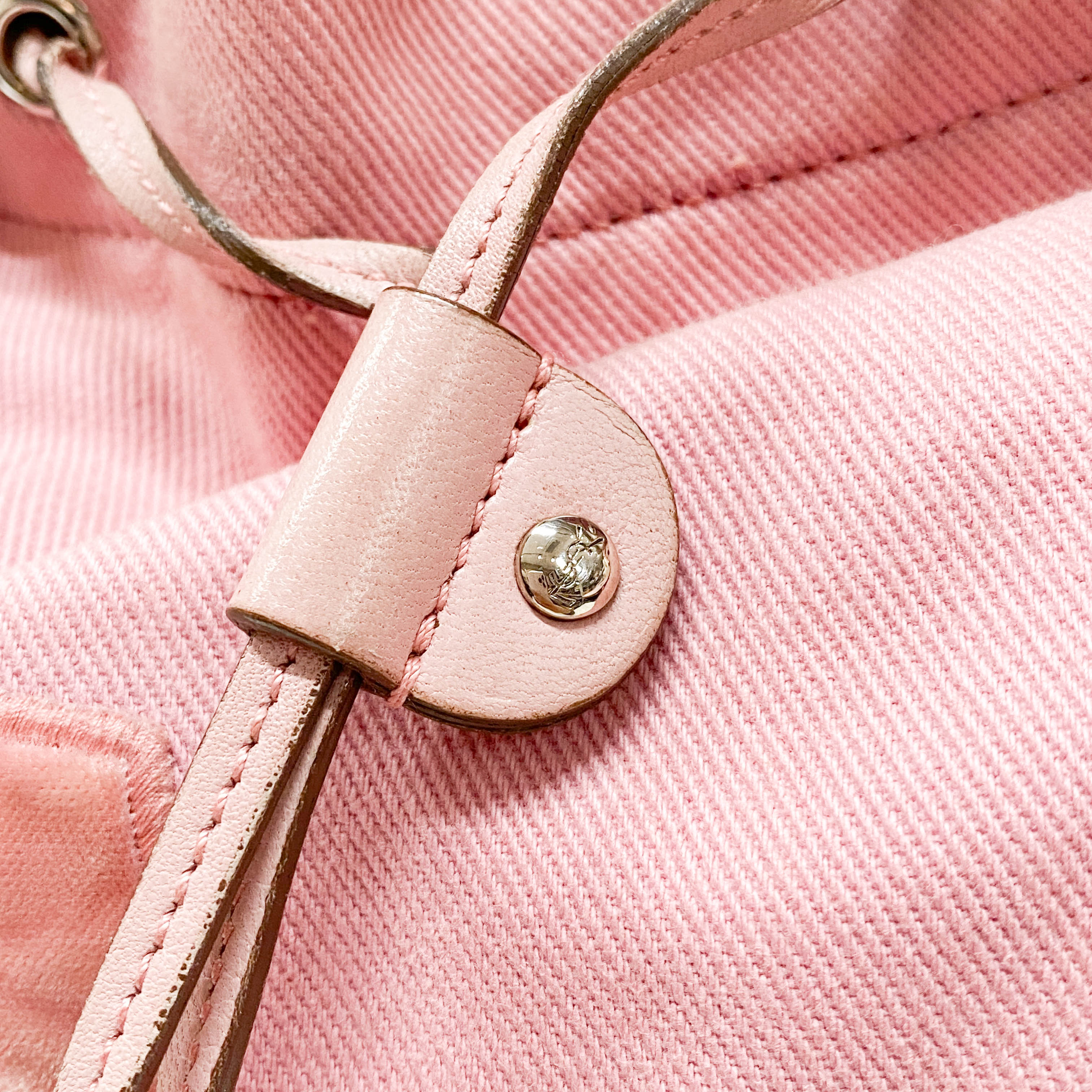 Pink Cotton Tote Bag