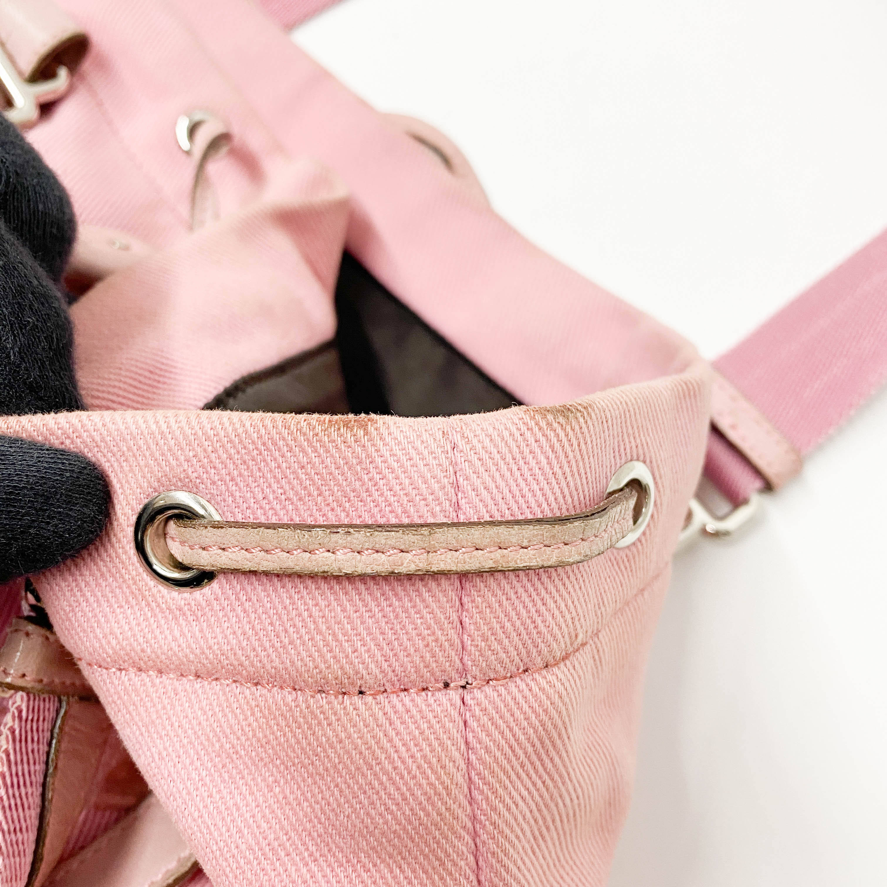 Pink Cotton Tote Bag