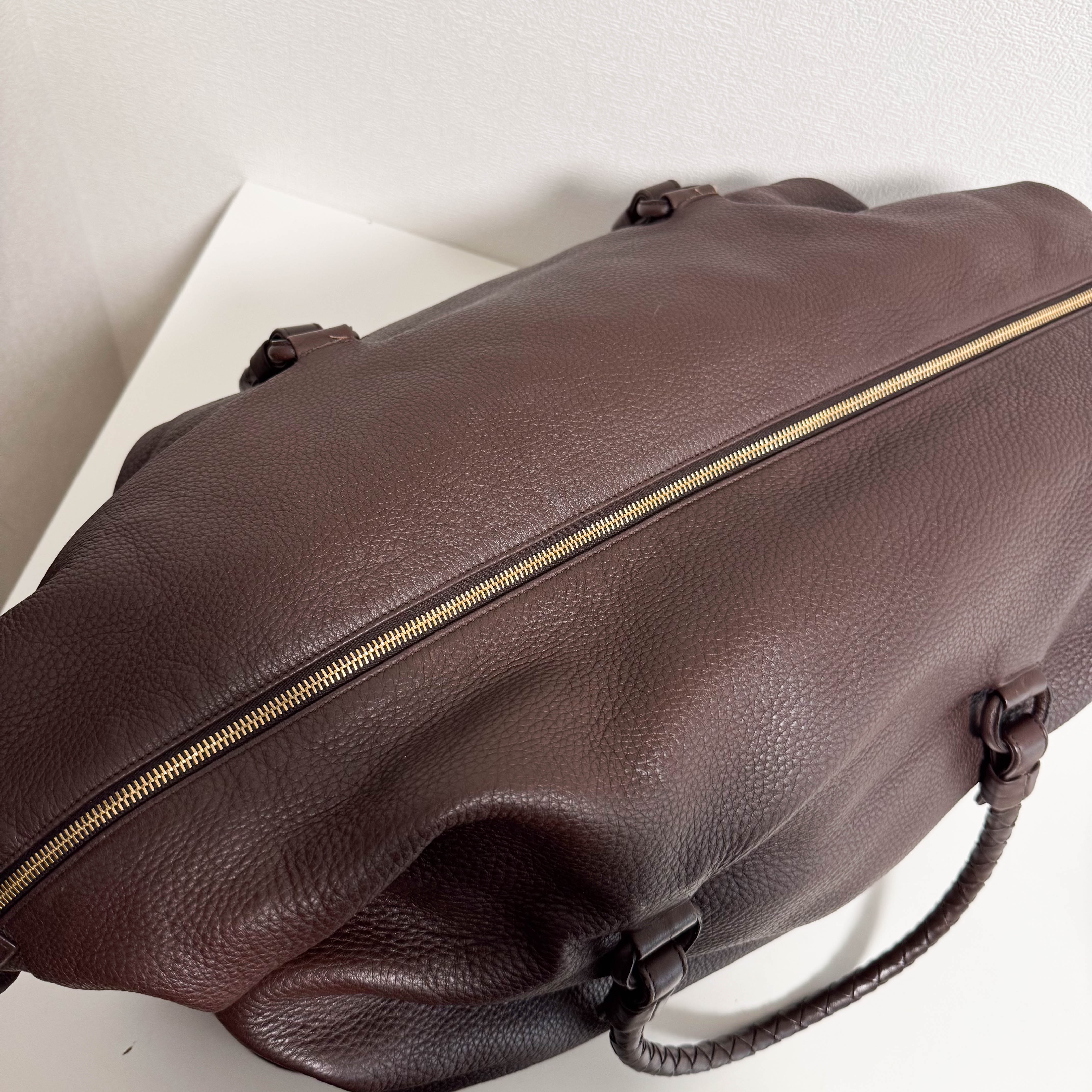 Bottega Veneta Boston Bag Large Brown