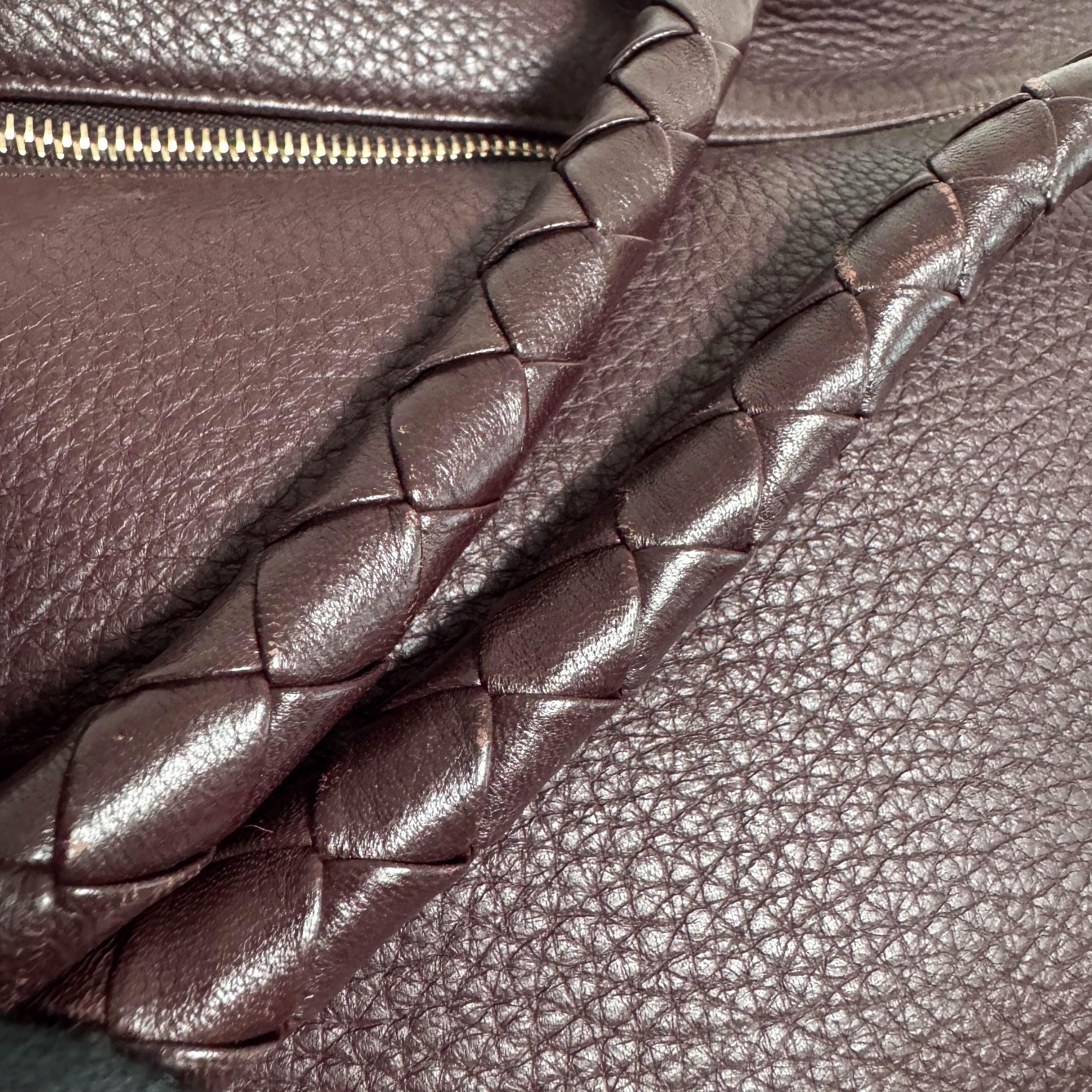 Bottega Veneta Boston Bag Large Brown