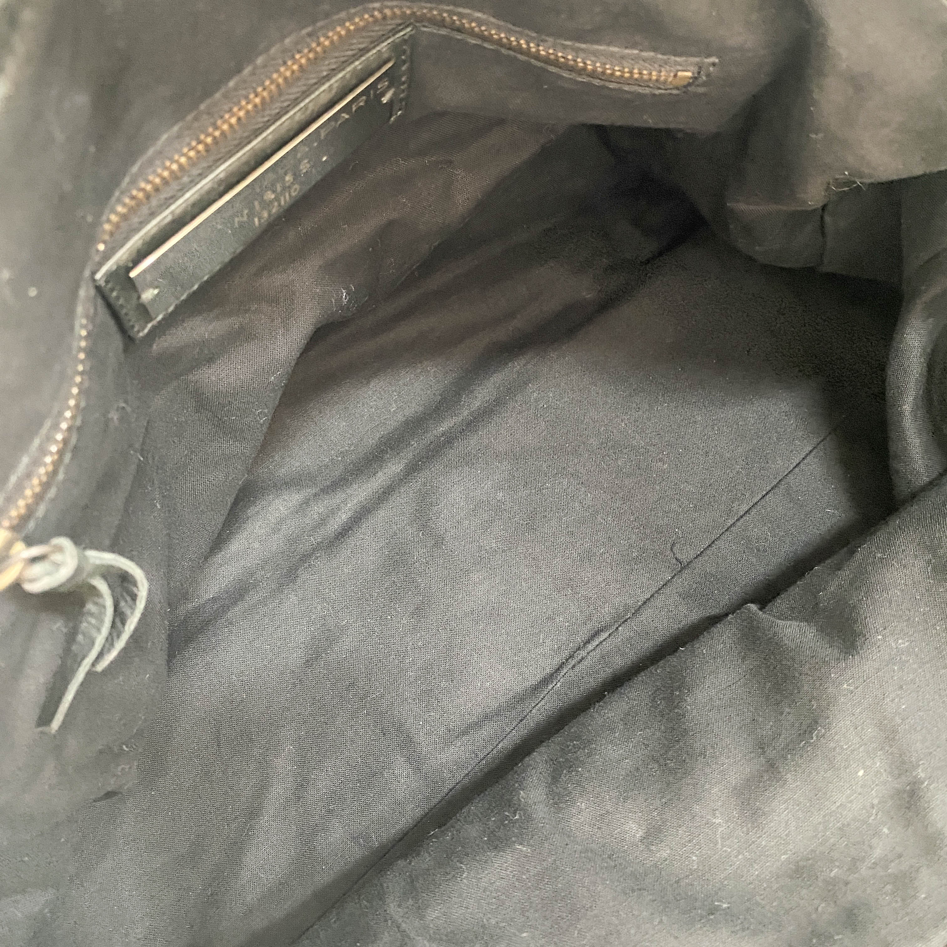 The Work Black Lambskin Leather Handle Bag