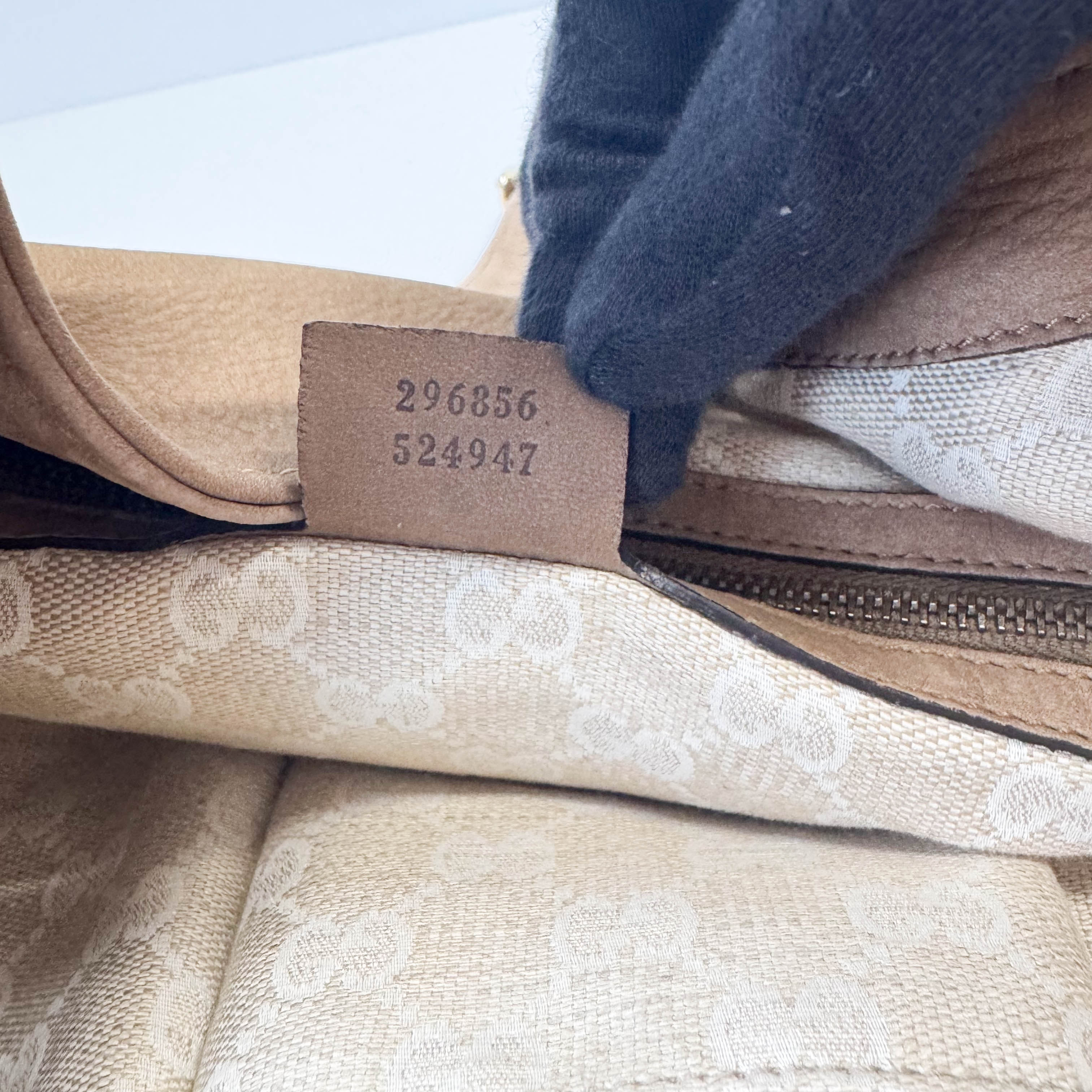 Stirrup Brown Nubuck Leather Shoulder Bag