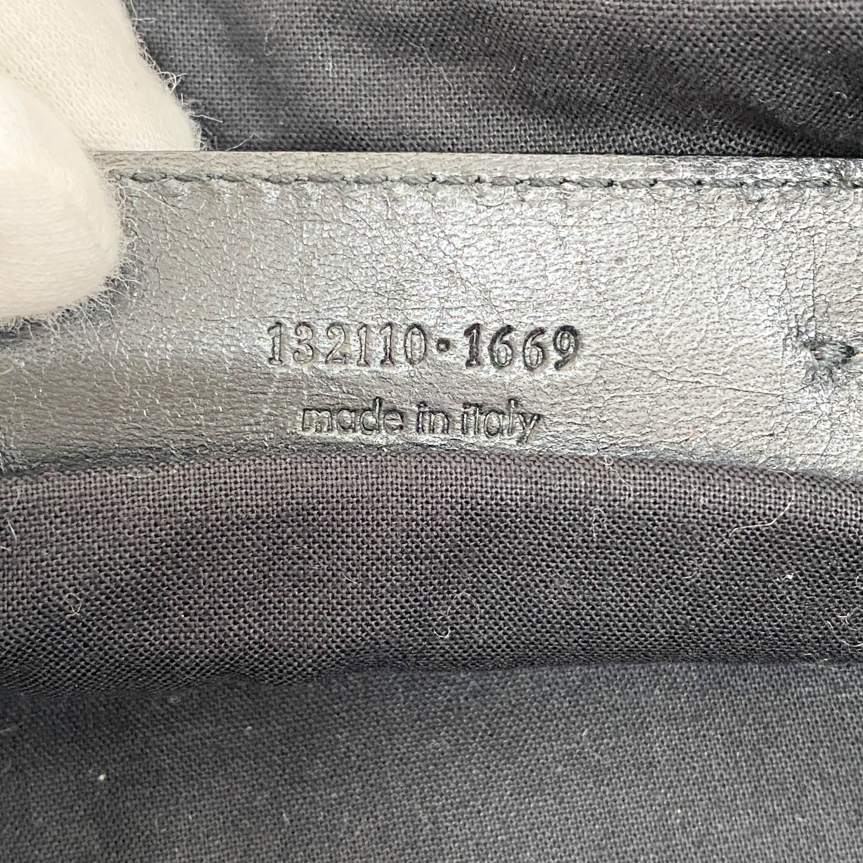 The Work Black Lambskin Leather Handle Bag