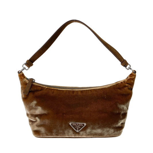 Brown Velvet Pouch