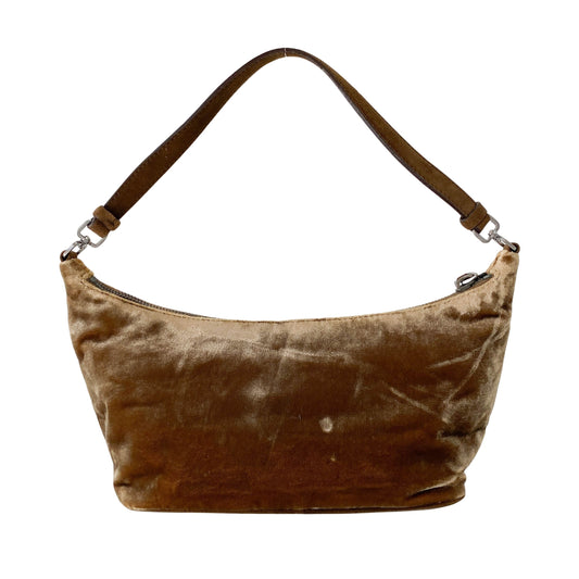 Brown Velvet Pouch