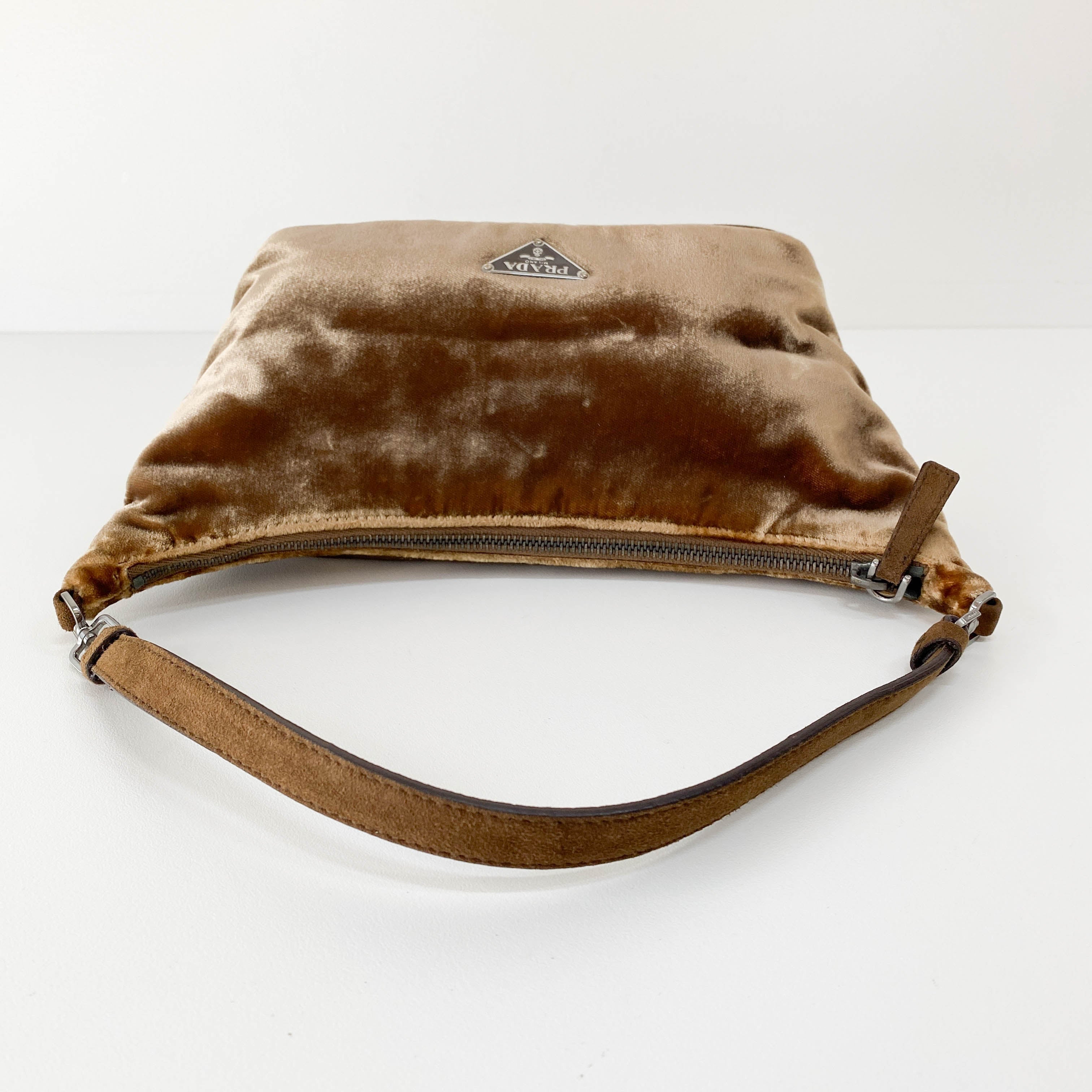 Brown Velvet Pouch