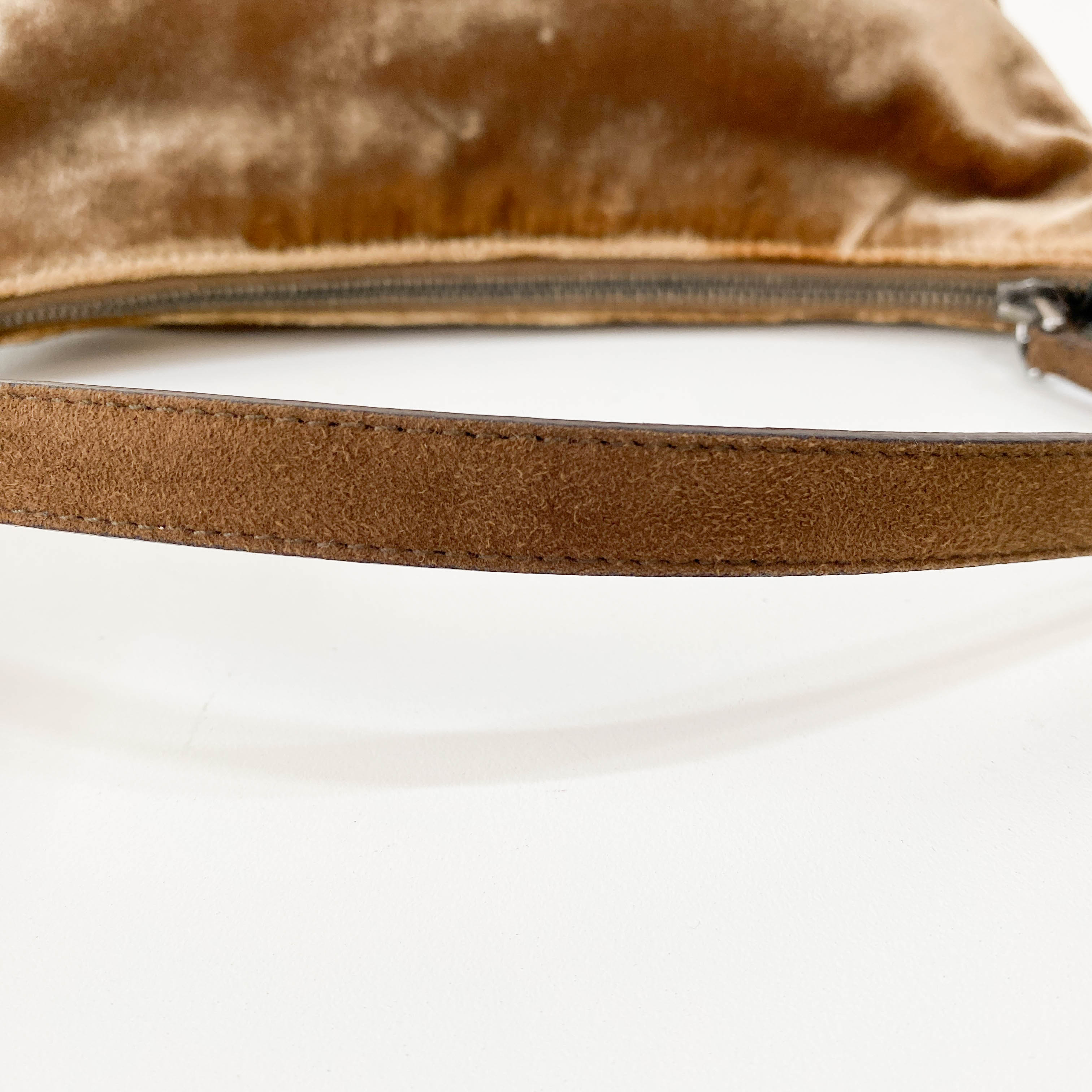 Brown Velvet Pouch