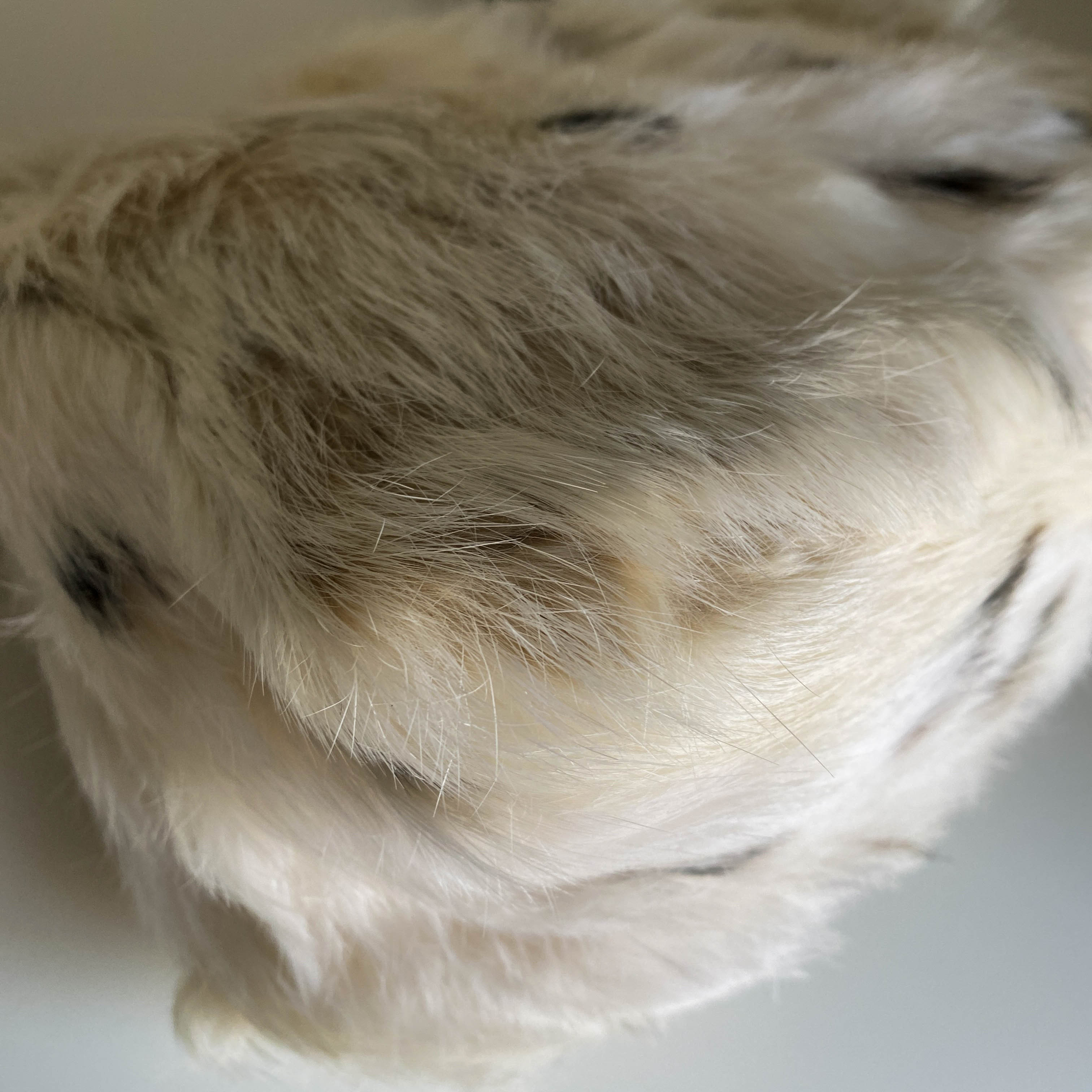 Mini Mamma Baguette Fur Neural / Black Shoulder Bag