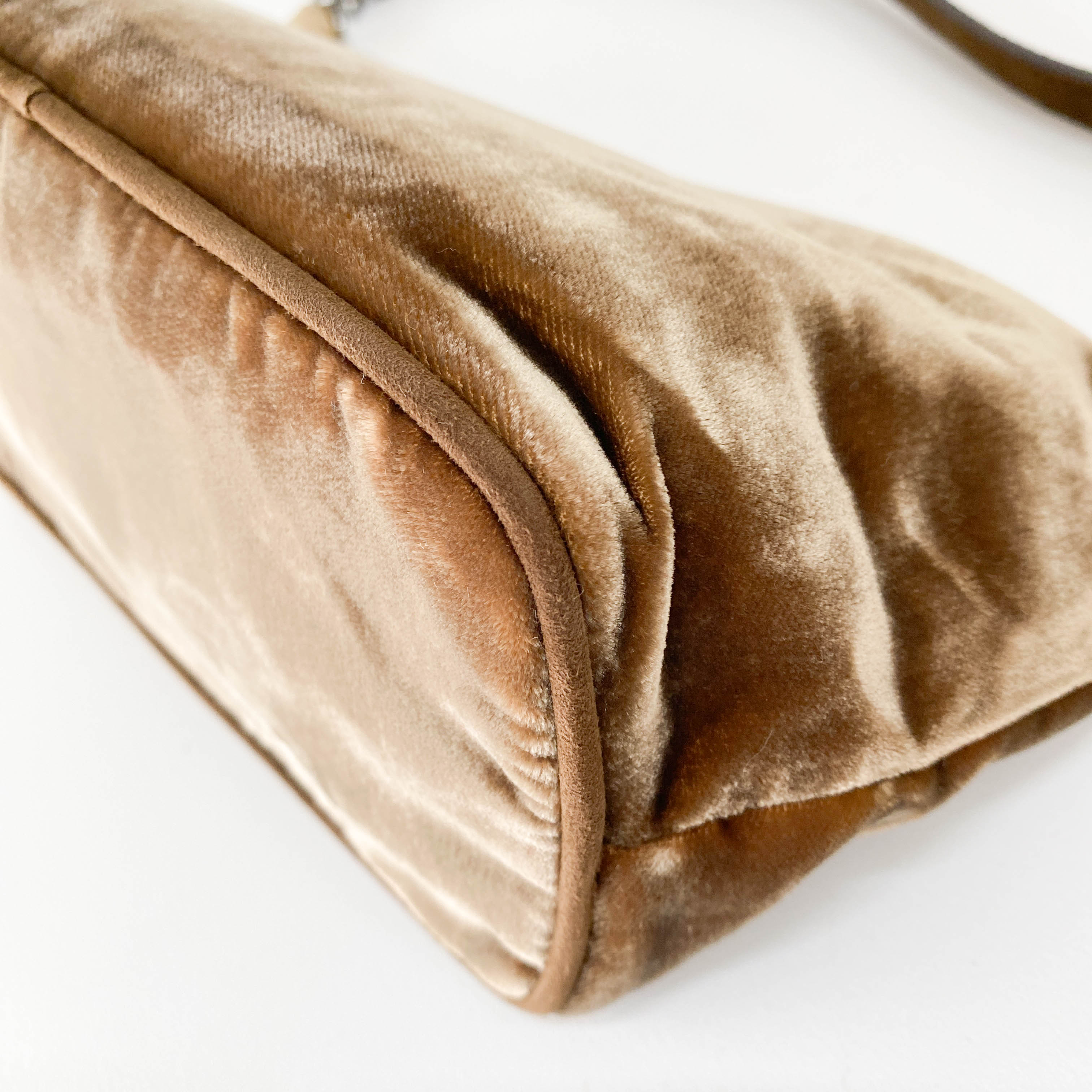 Brown Velvet Pouch