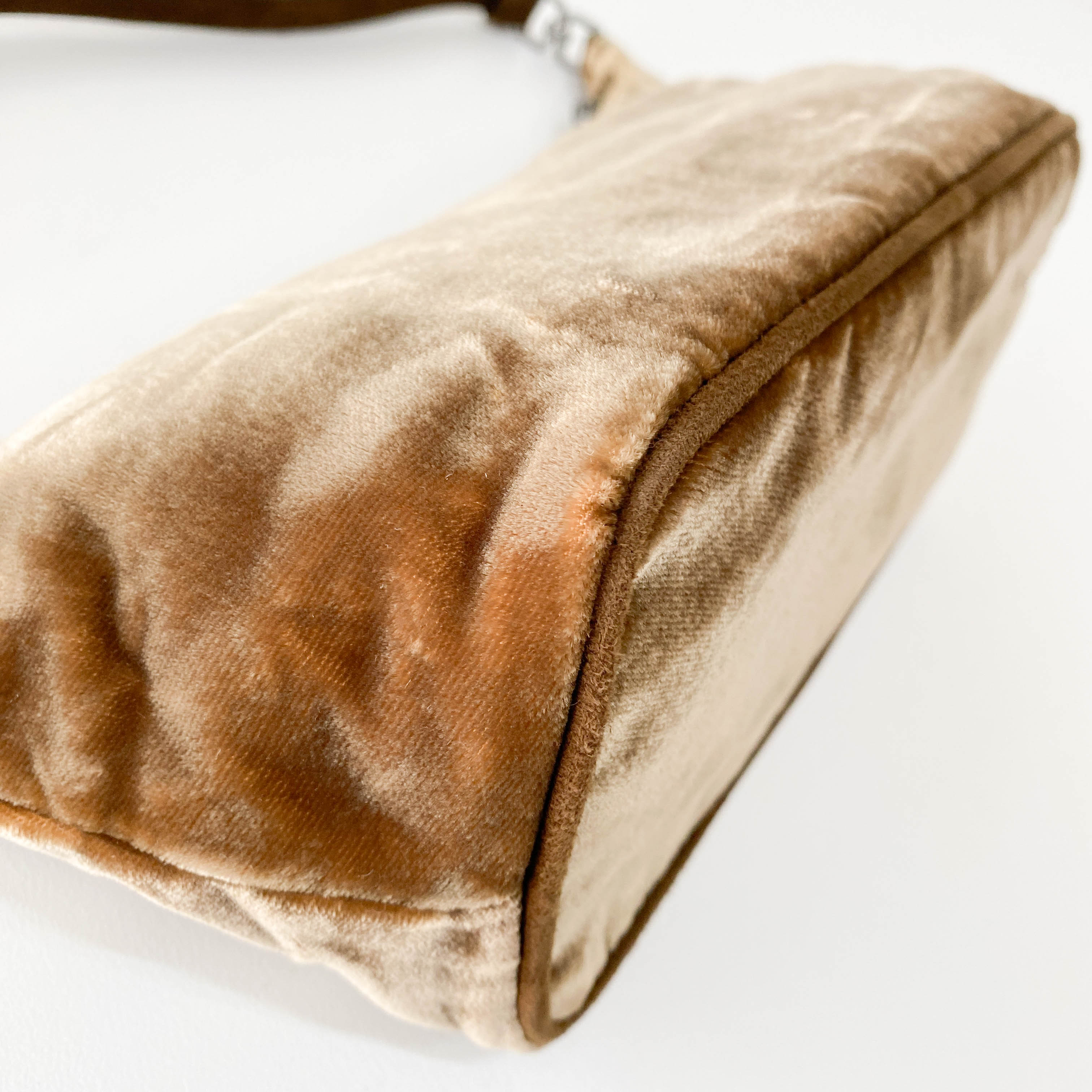 Brown Velvet Pouch