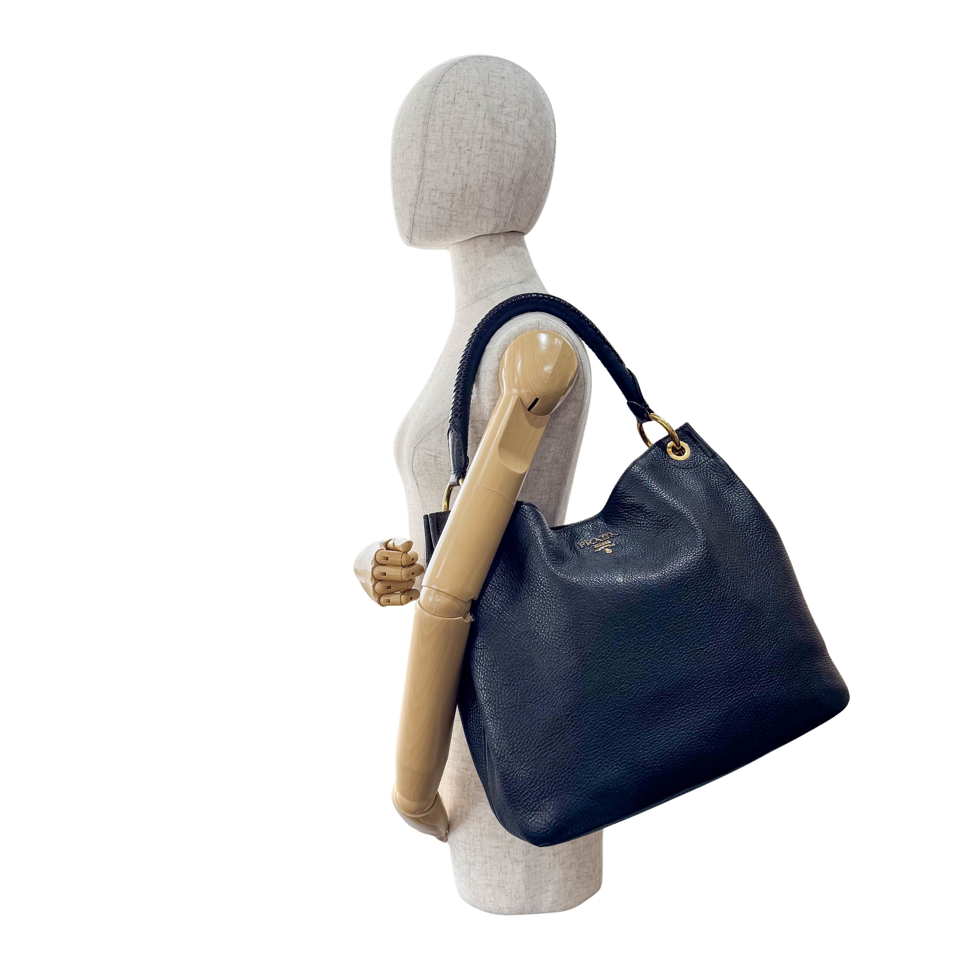 Black Leather Shoulder Bag