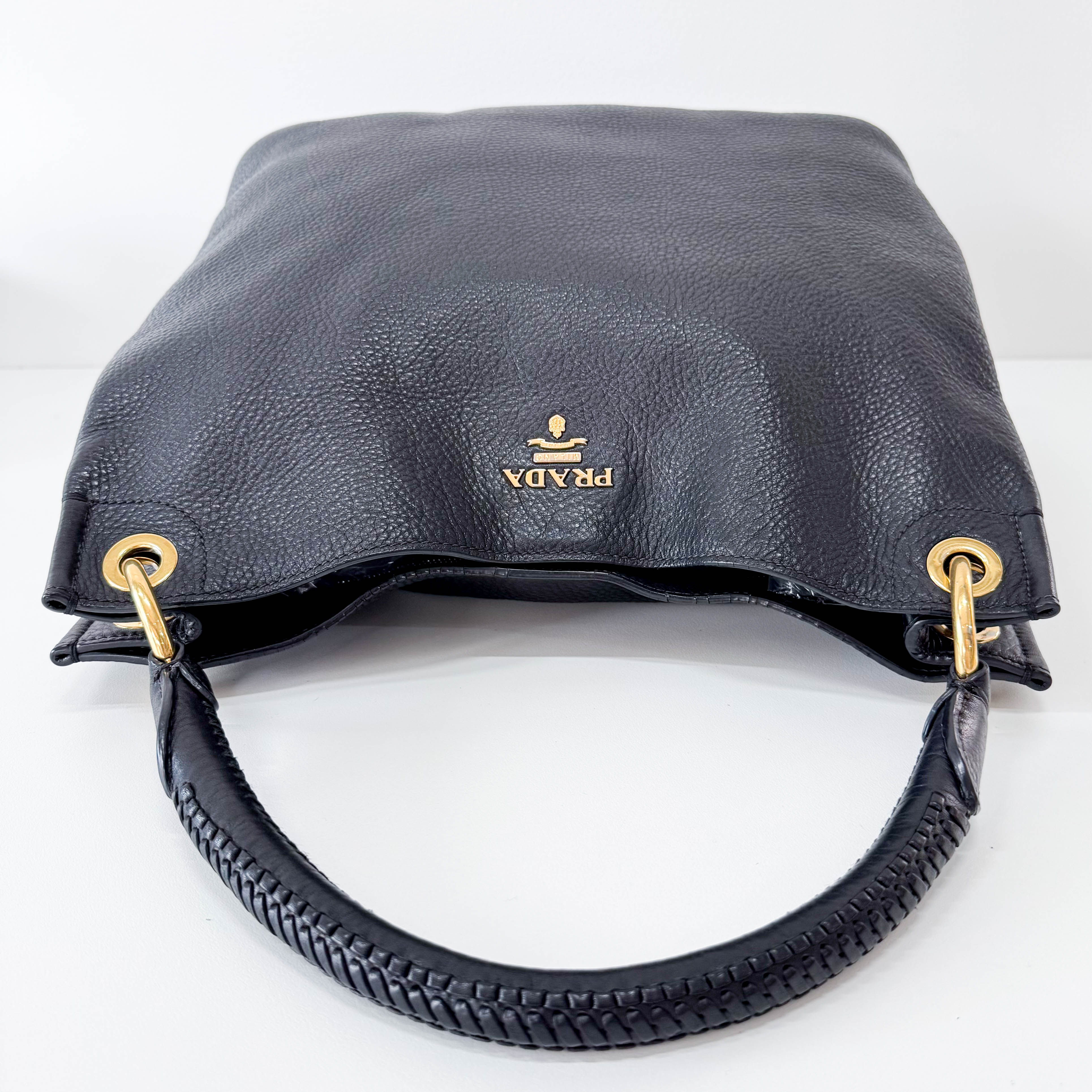 Black Leather Shoulder Bag