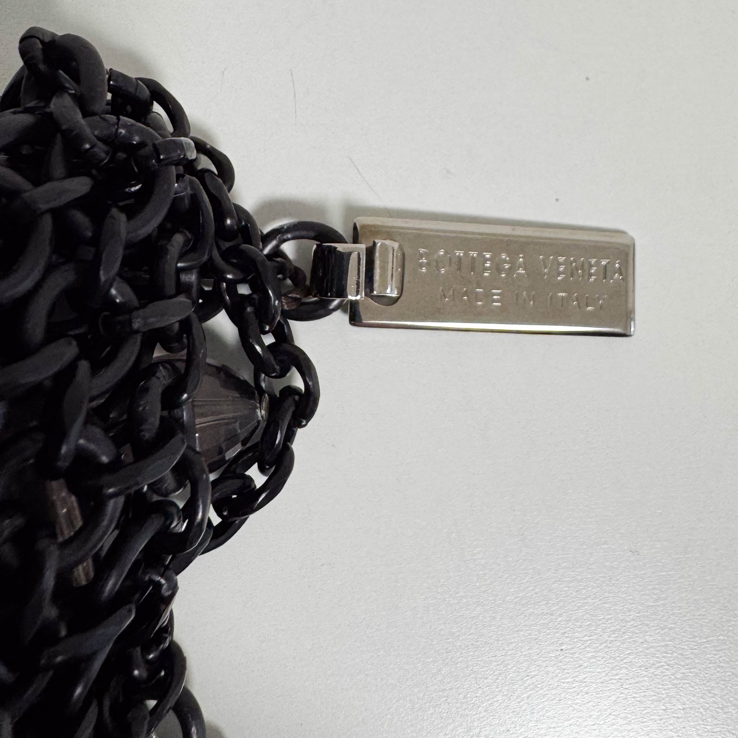 Bottega Veneta Black Beads & Chain Purse