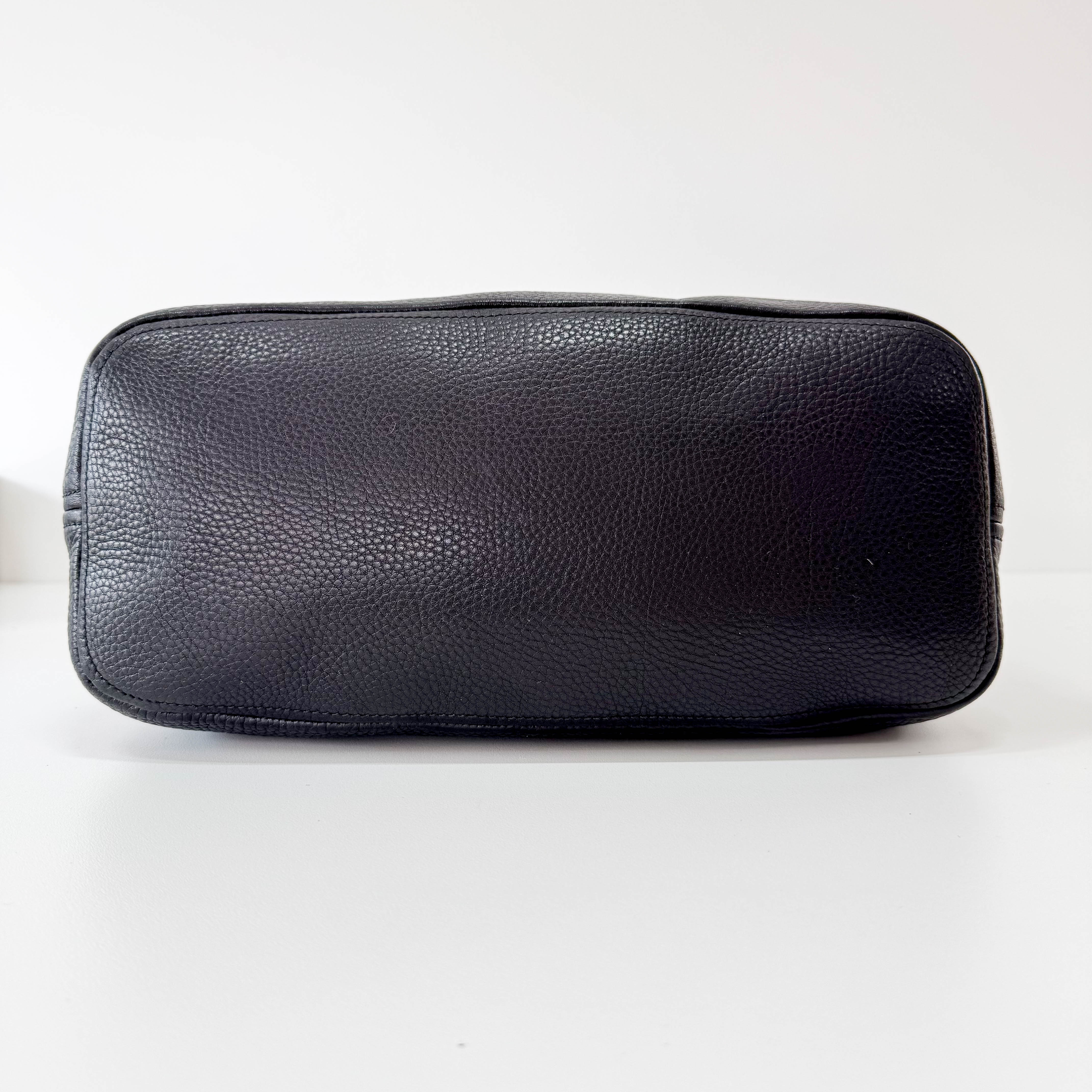 Black Leather Shoulder Bag