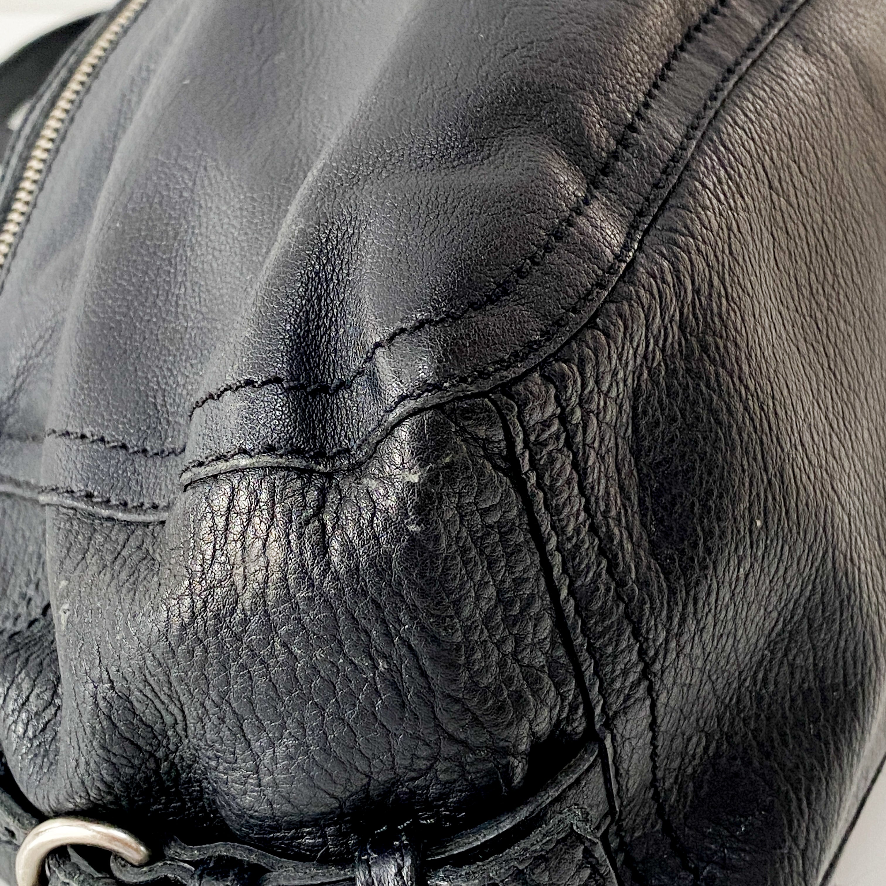 Black Leather Shoulder Bag