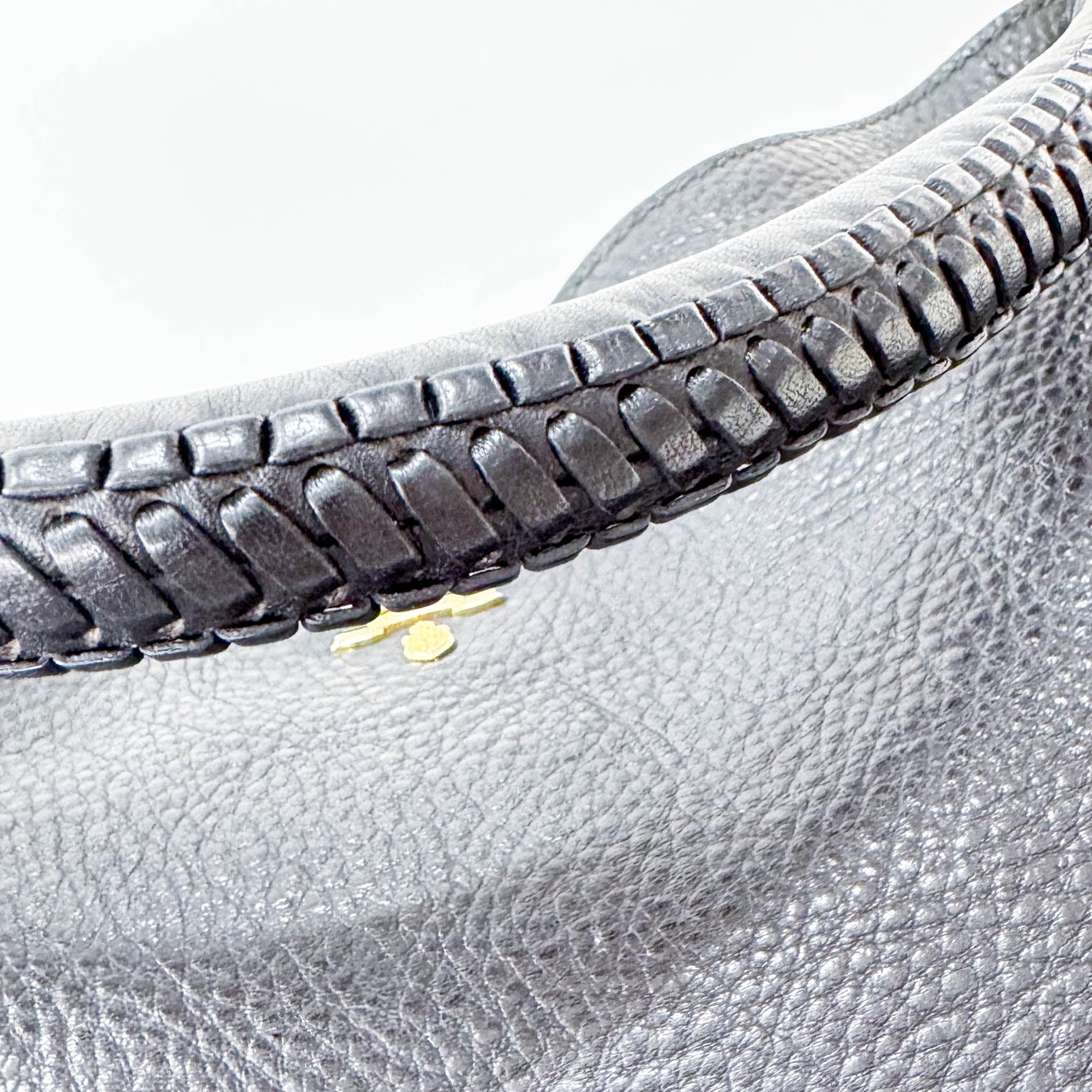 Black Leather Shoulder Bag