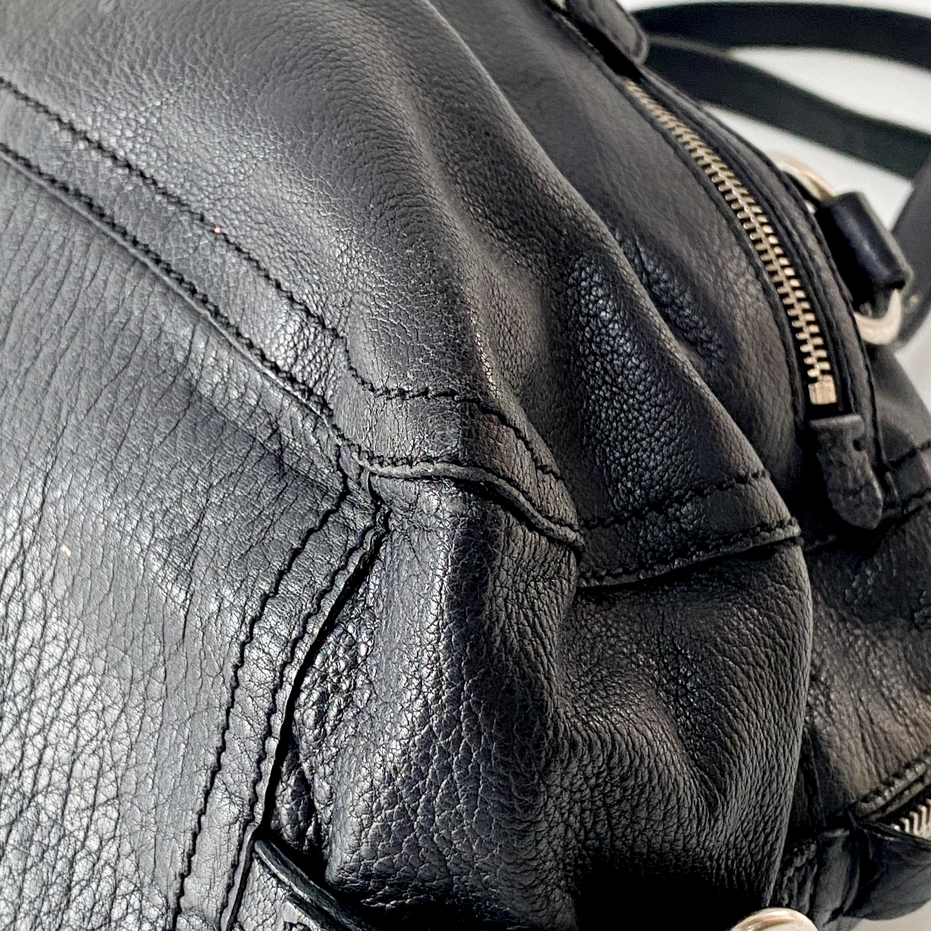 Black Leather Shoulder Bag